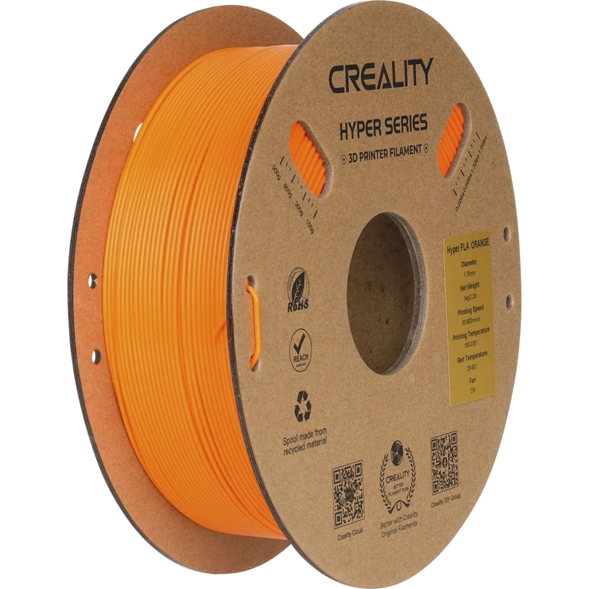Creality Filament Hyper PLA Orange 1kg