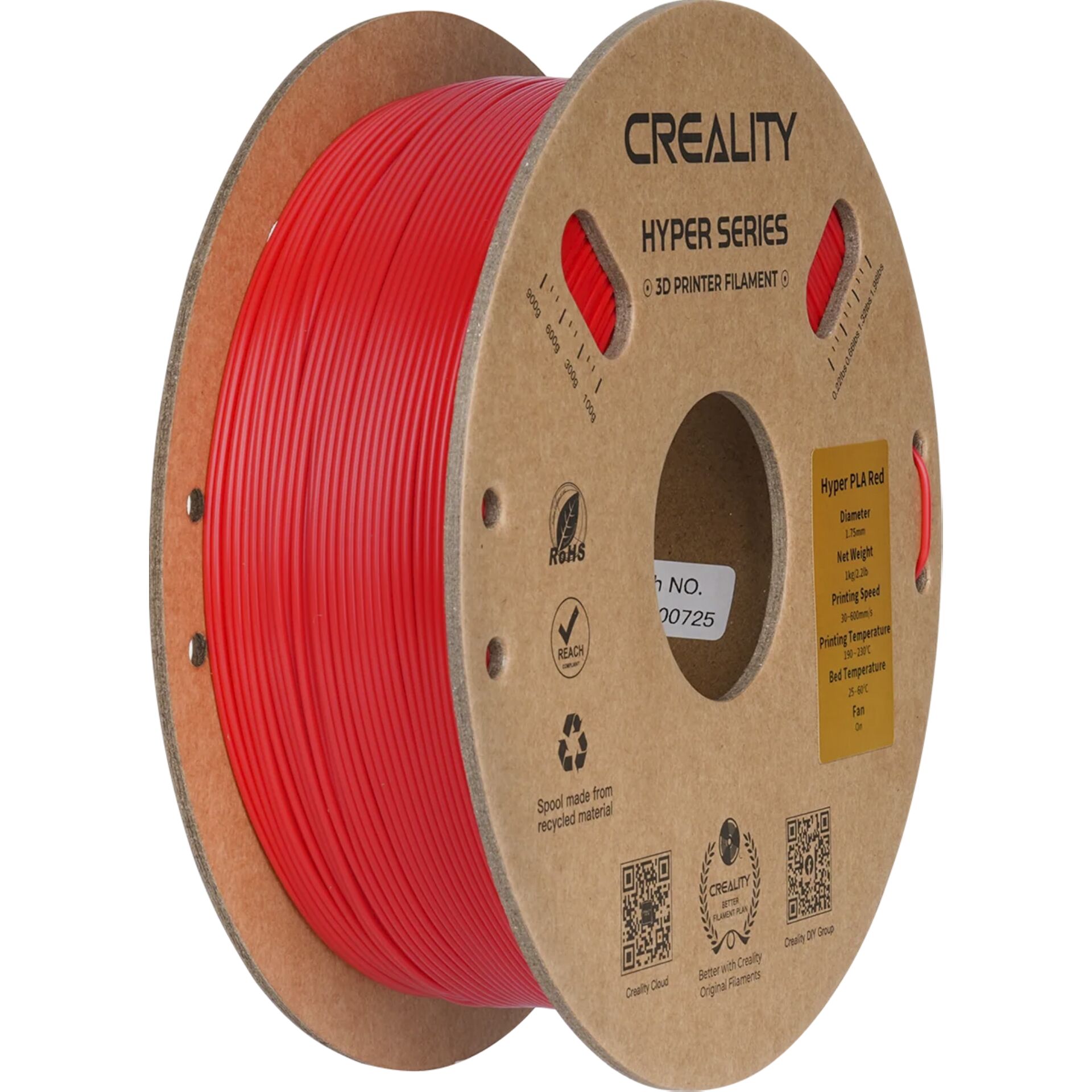 Creality Filament Hyper PLA Red 1kg