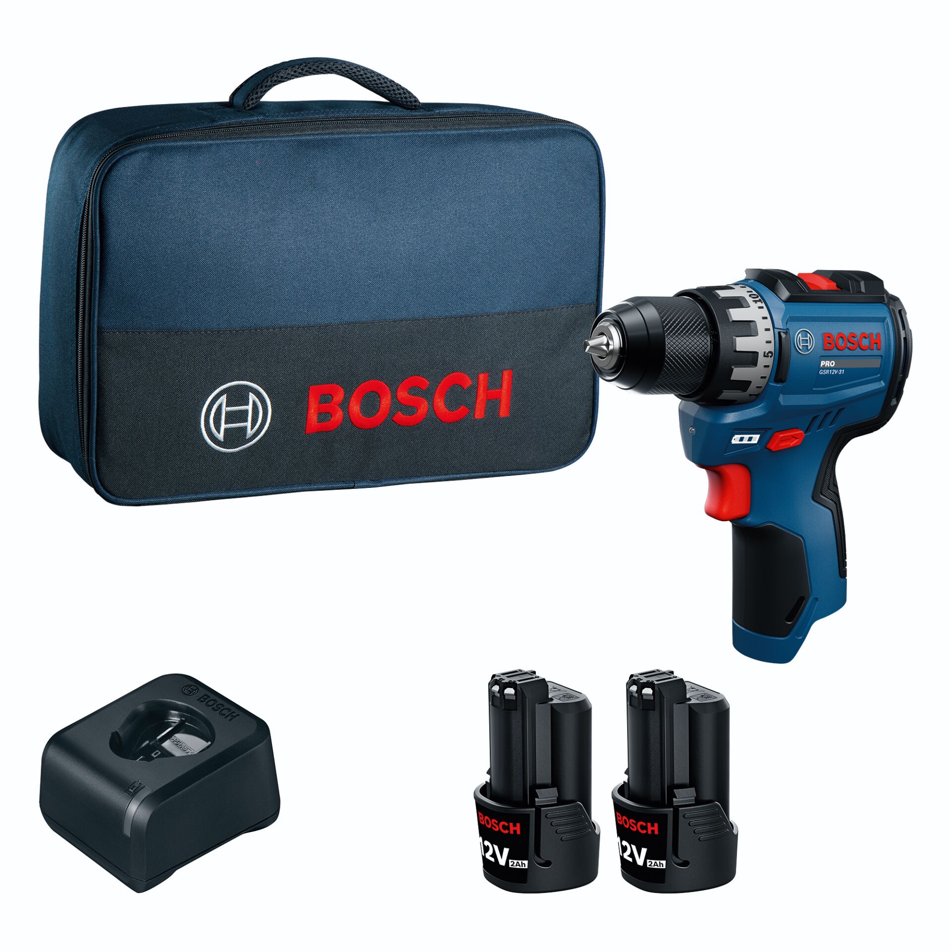 Bosch GSR12V-31 (2x2,0Ah, B) Akku-Bohrschrauber