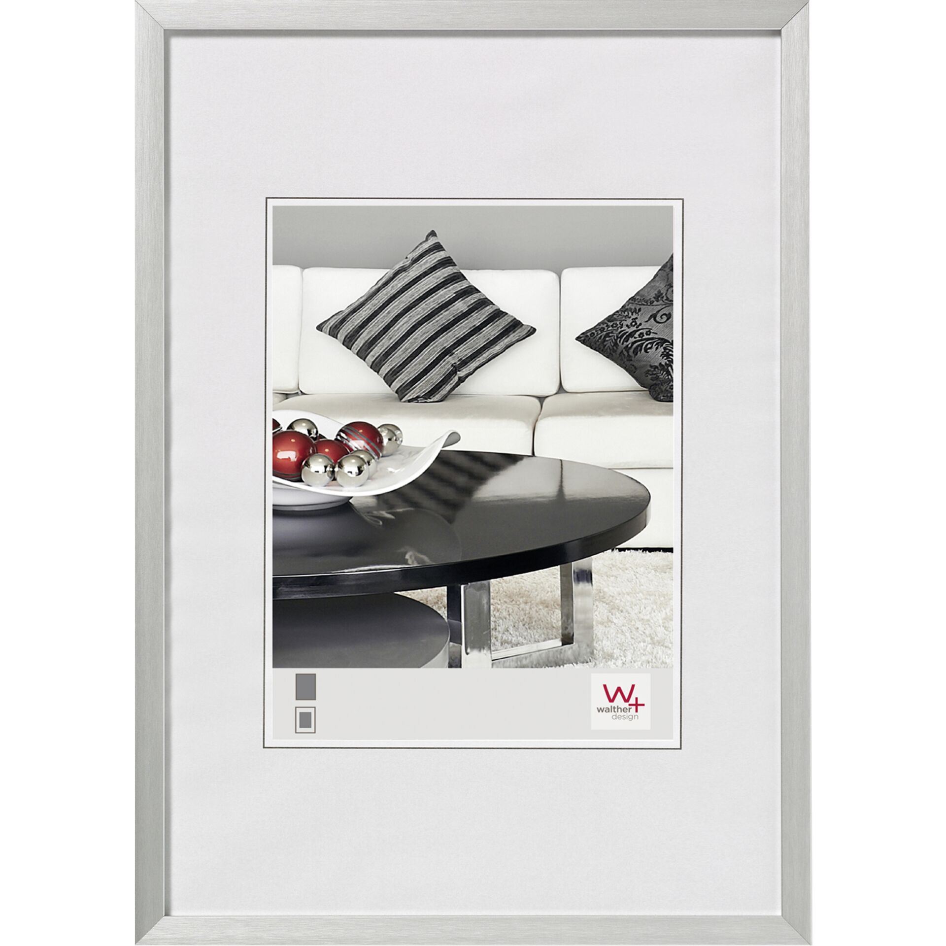 Walther Chair 13x18 Aluminum silver AJ318S