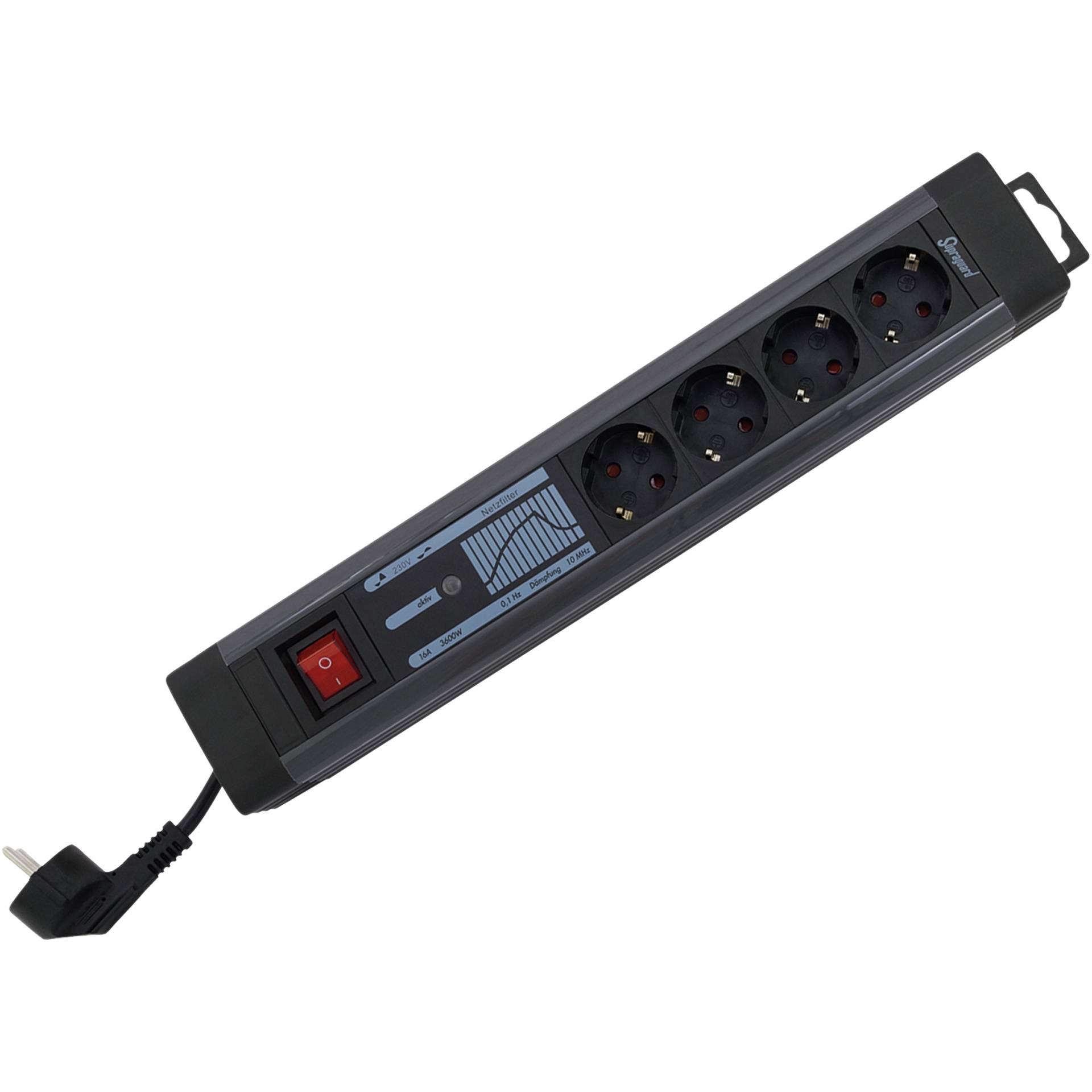 REV Multiple Socket 4-fold KS SP+NF SupraGuard switch 2,5m