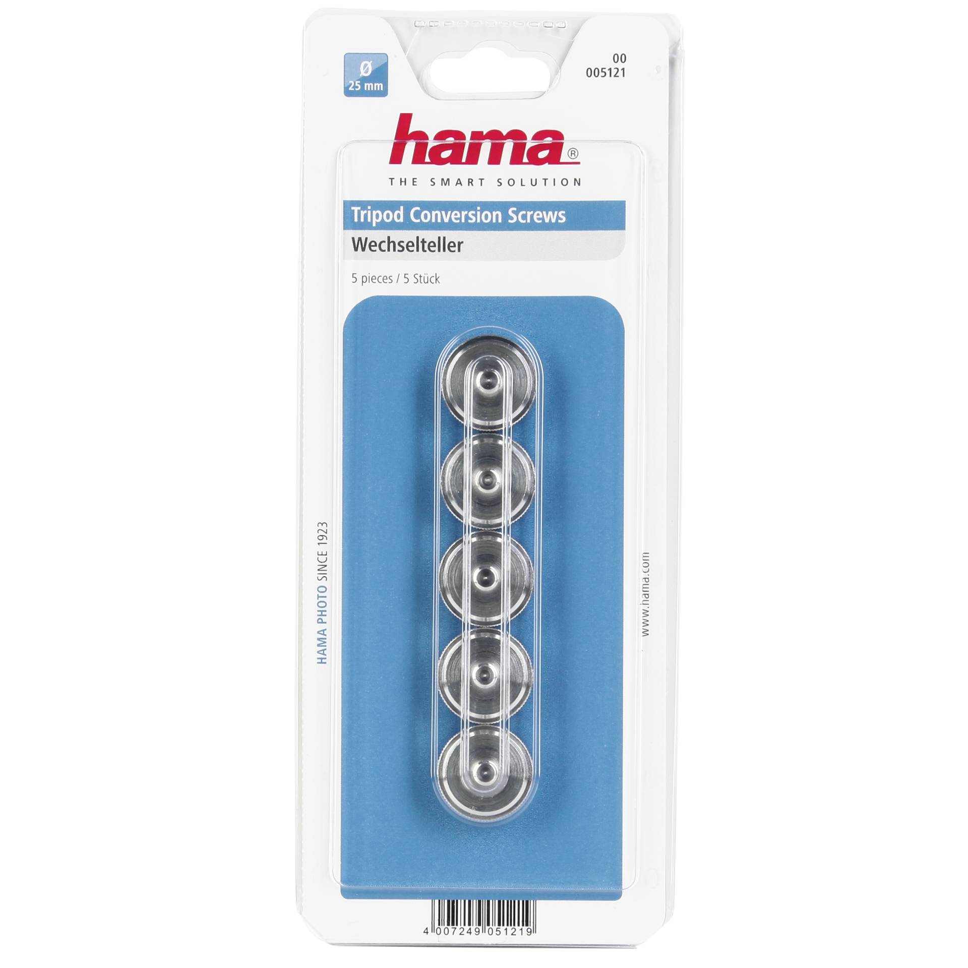 Hama Tripod Conversion Screws 1/4 ->3/8 5pcs 5121