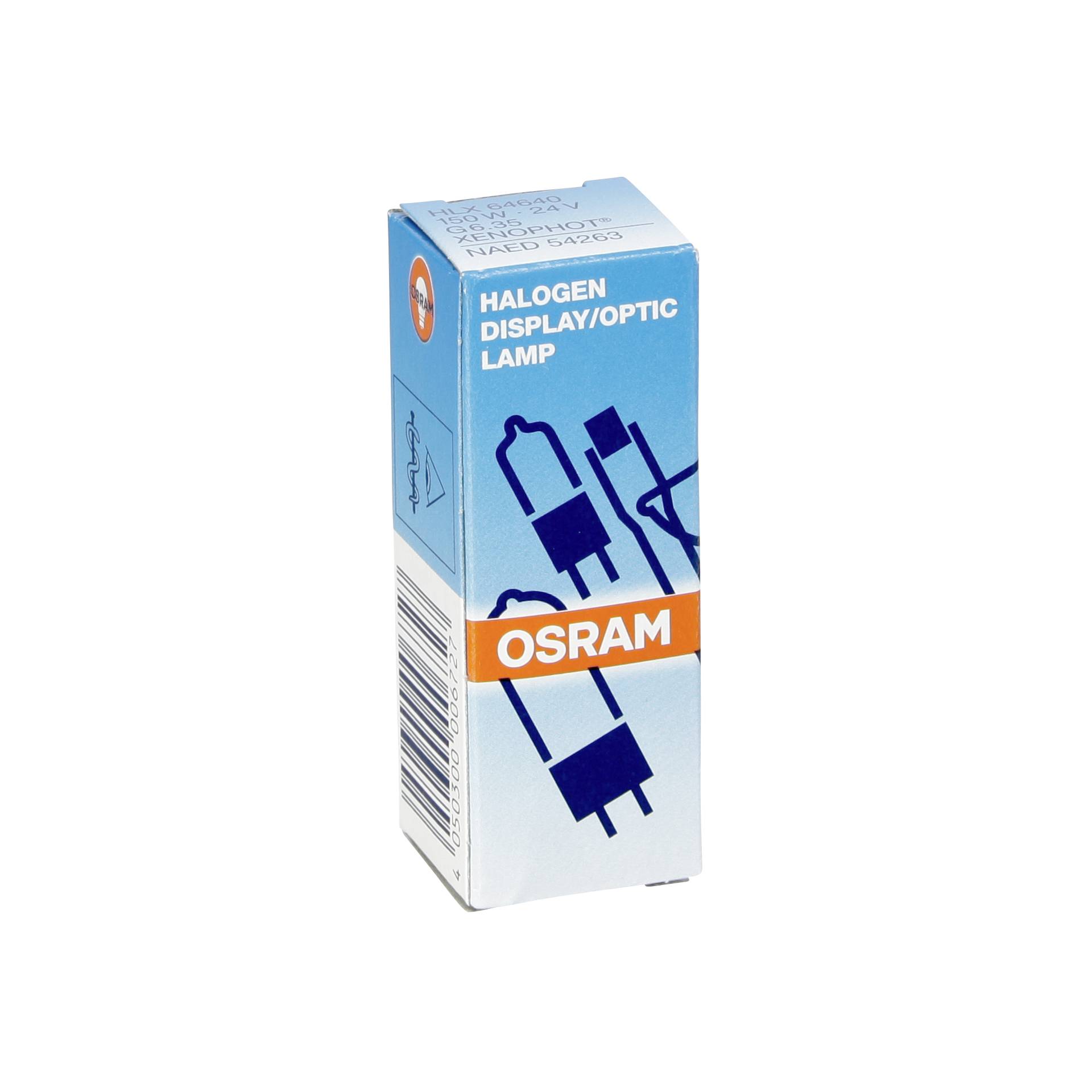 Osram Halogen HLX Lamp G6.35 w/o. Reflector 150W 24V 6000 lm