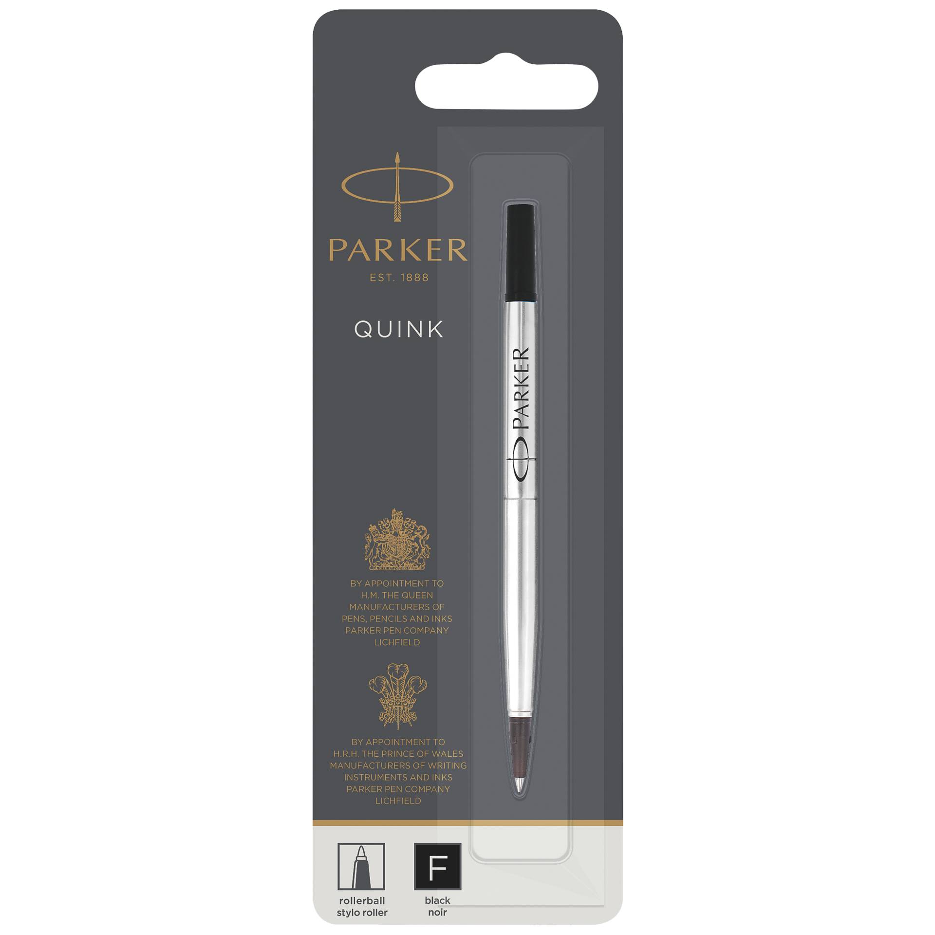 Parker Rollerball Refill F black (Blister)