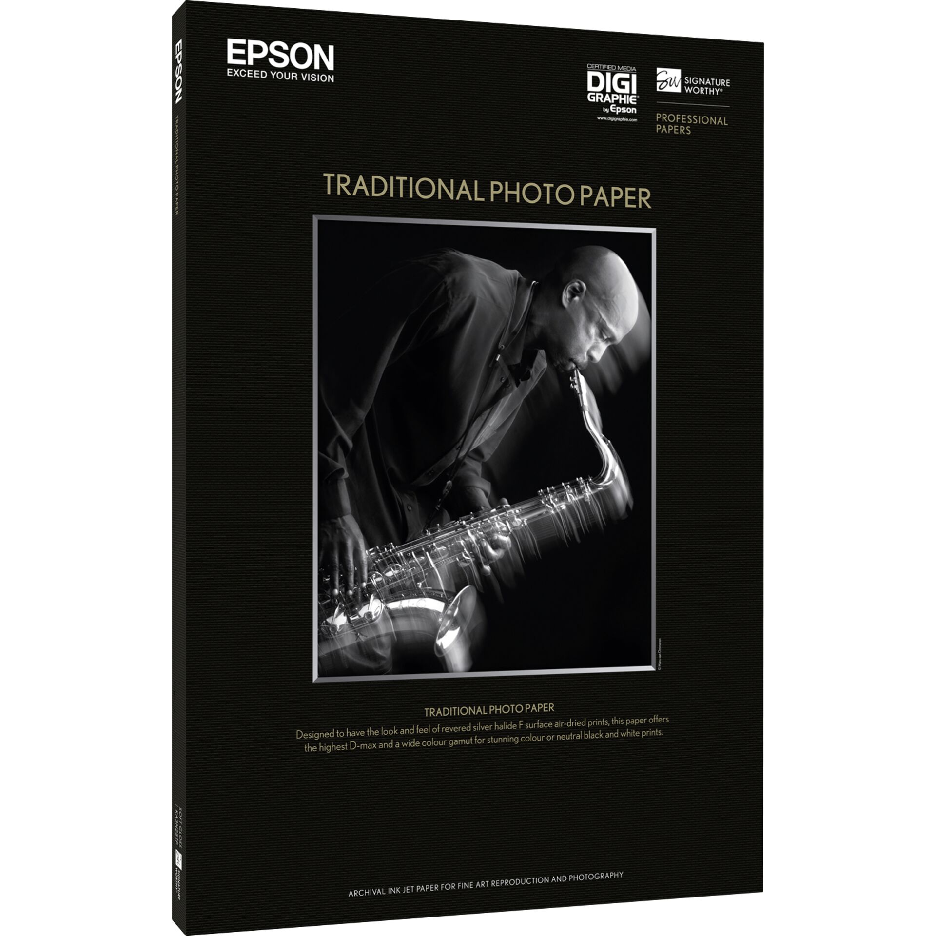 Epson Traditional Photo Paper A2 silk , 25 Sheet, 330g S045052