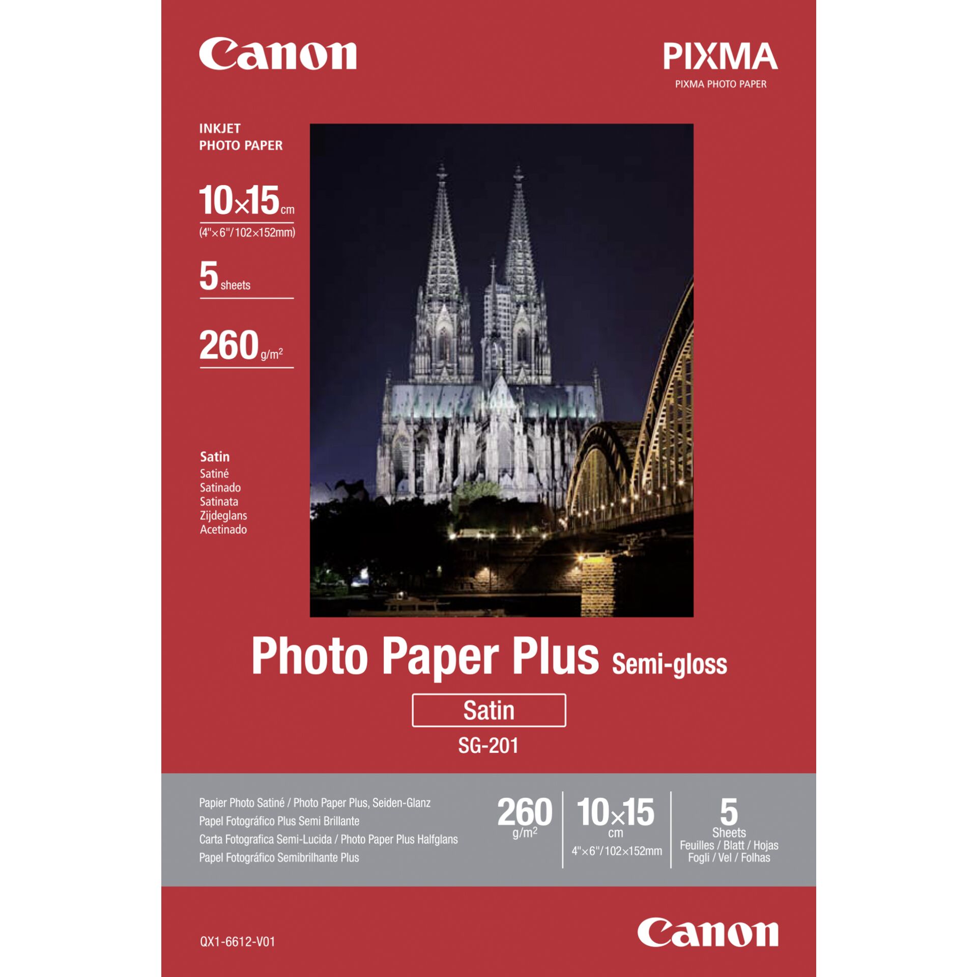 Canon SG-201 10x15 cm 4x6 5 Sheet, 260 g