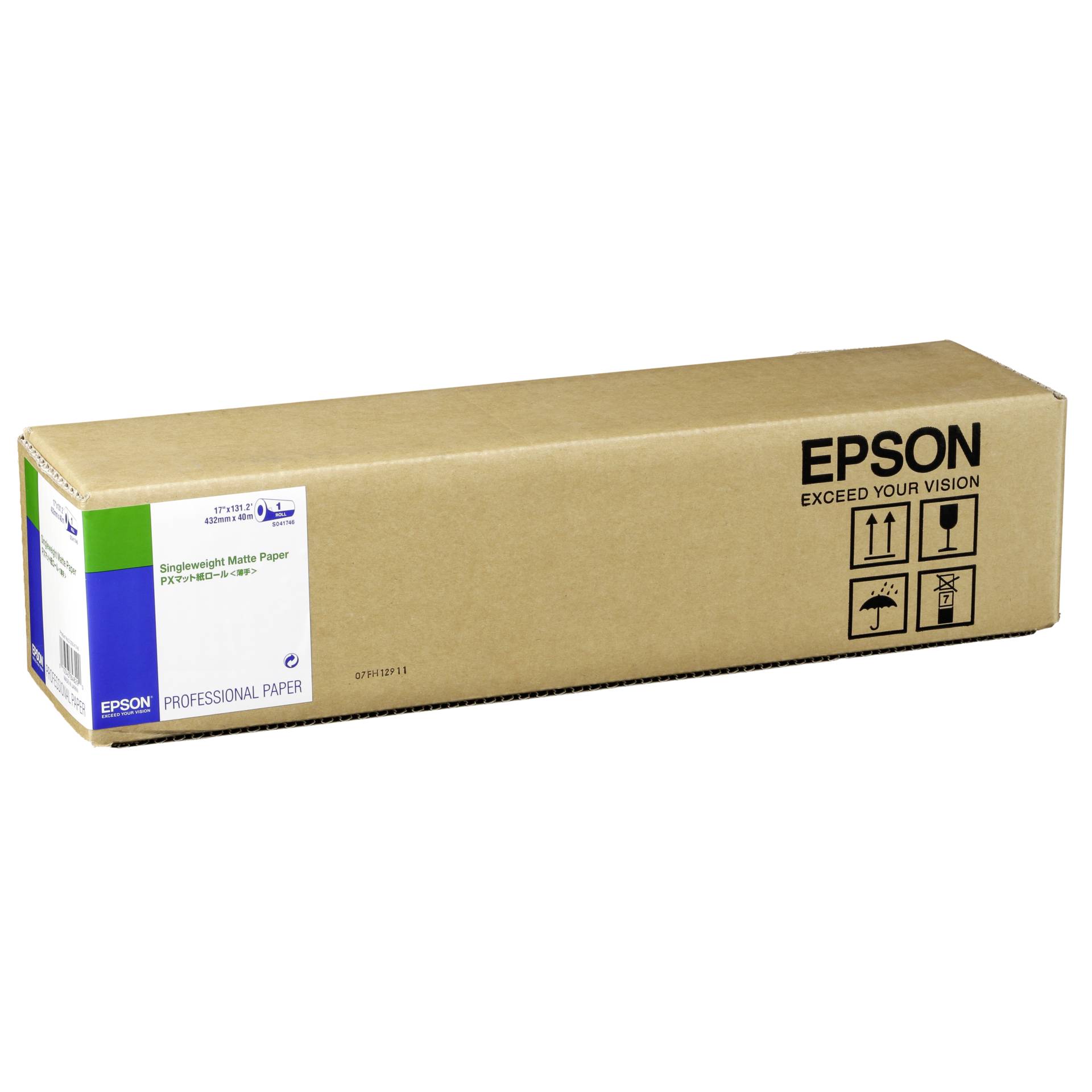 Epson Singleweight Matte Paper 43,2 cm x 40 m 120 g S 041746