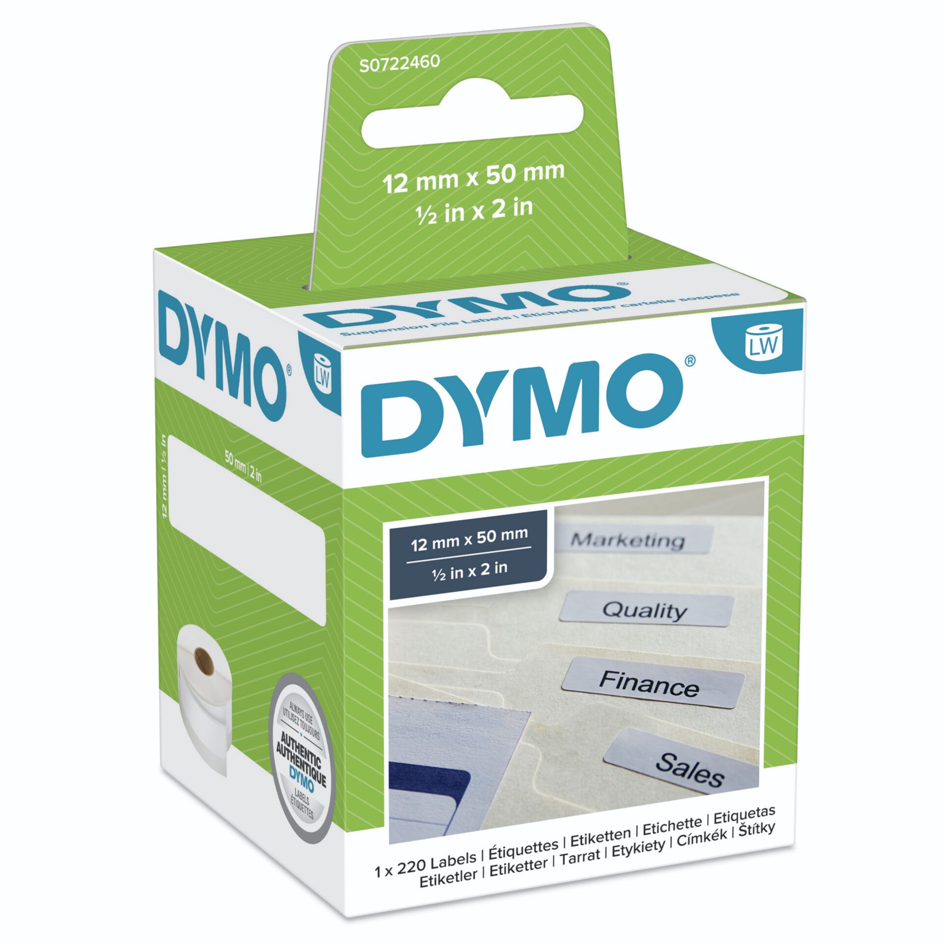 Dymo Labels Suspension File 99017