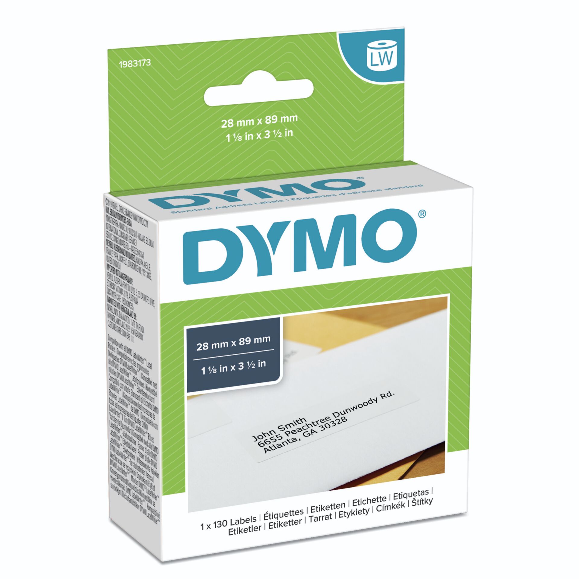 Dymo Address Labels 28 x 89 mm white 1x 130 pcs.