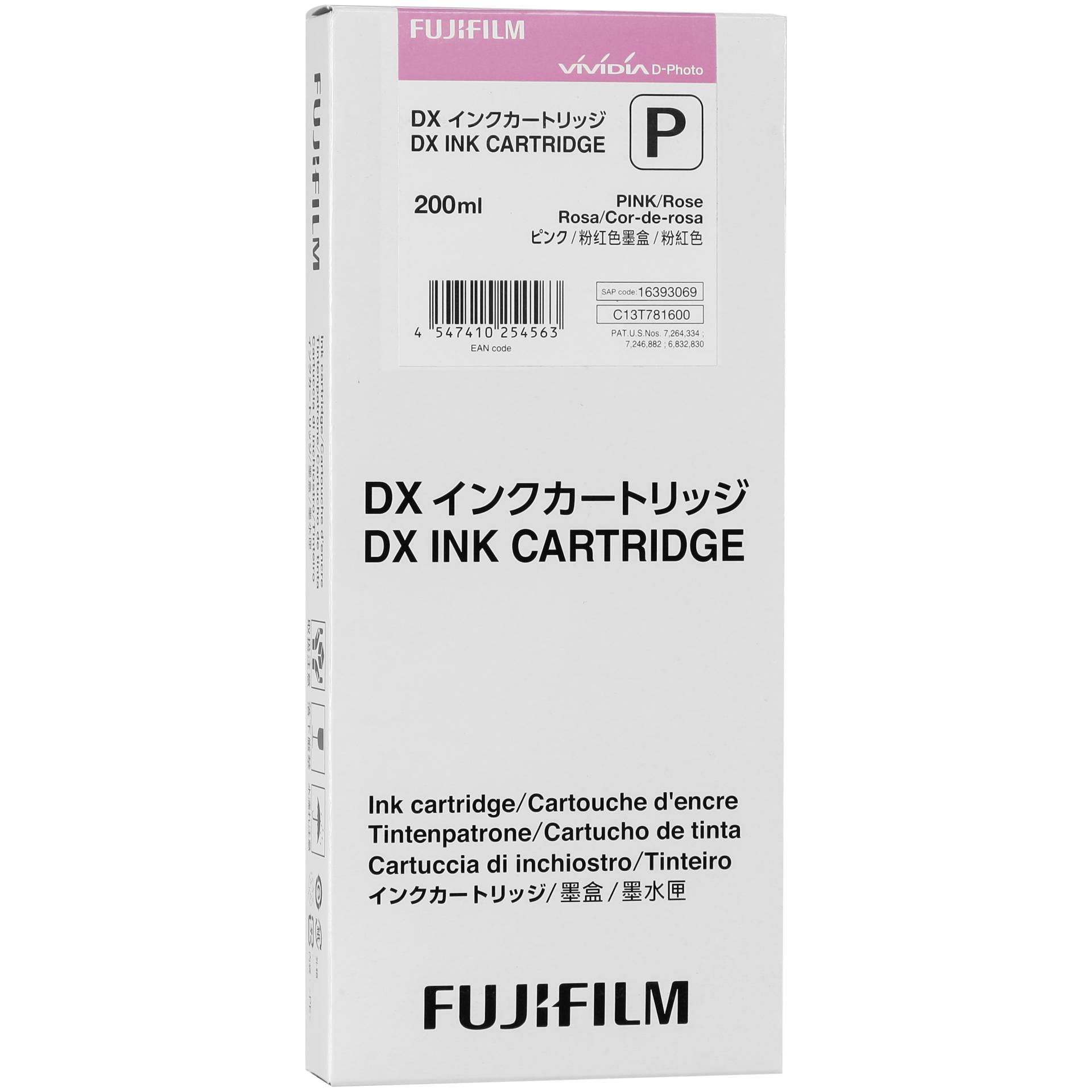 Fujifilm DX Ink Cartridge 200 ml pink
