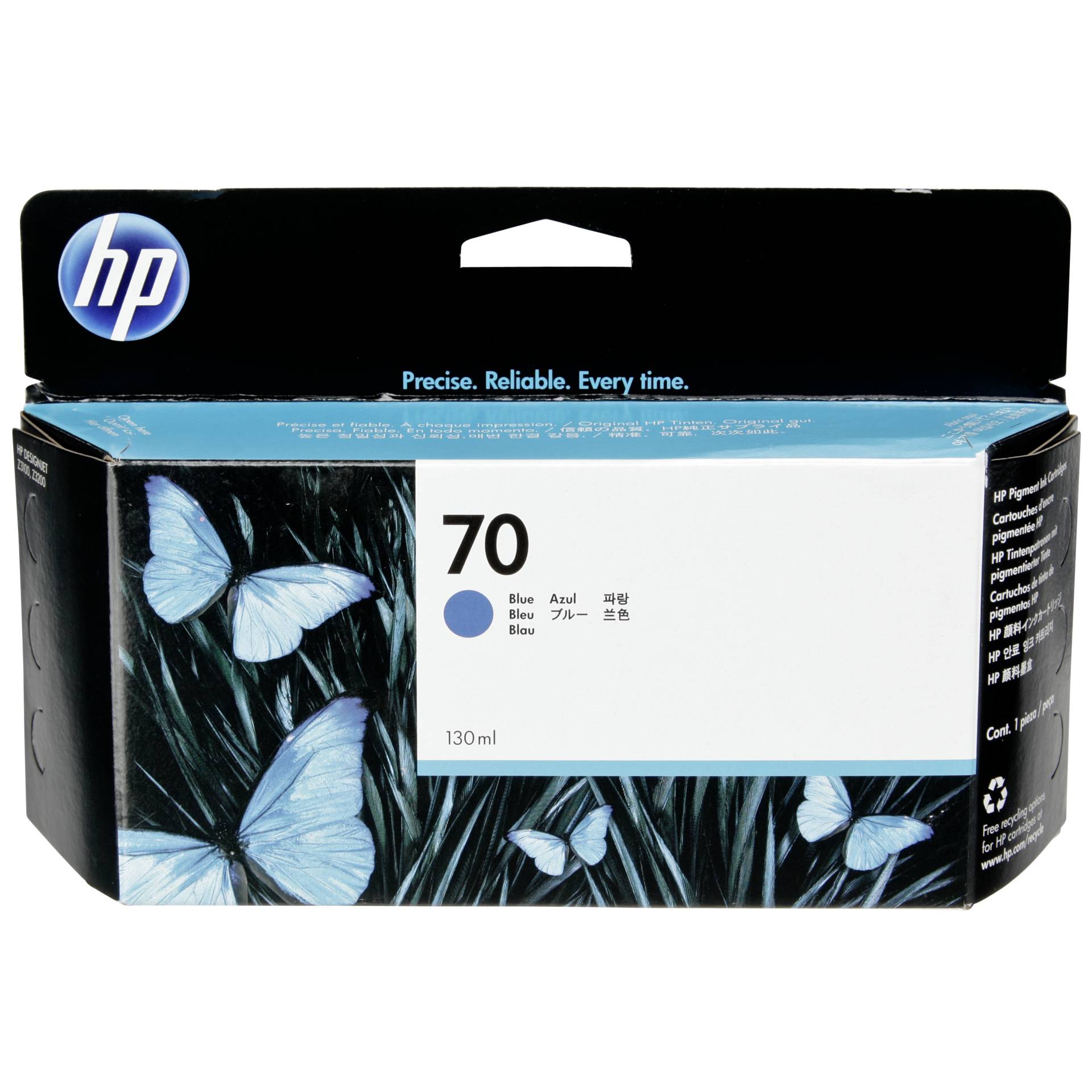 HP C 9458 A ink cartridge blue Vivera No. 70