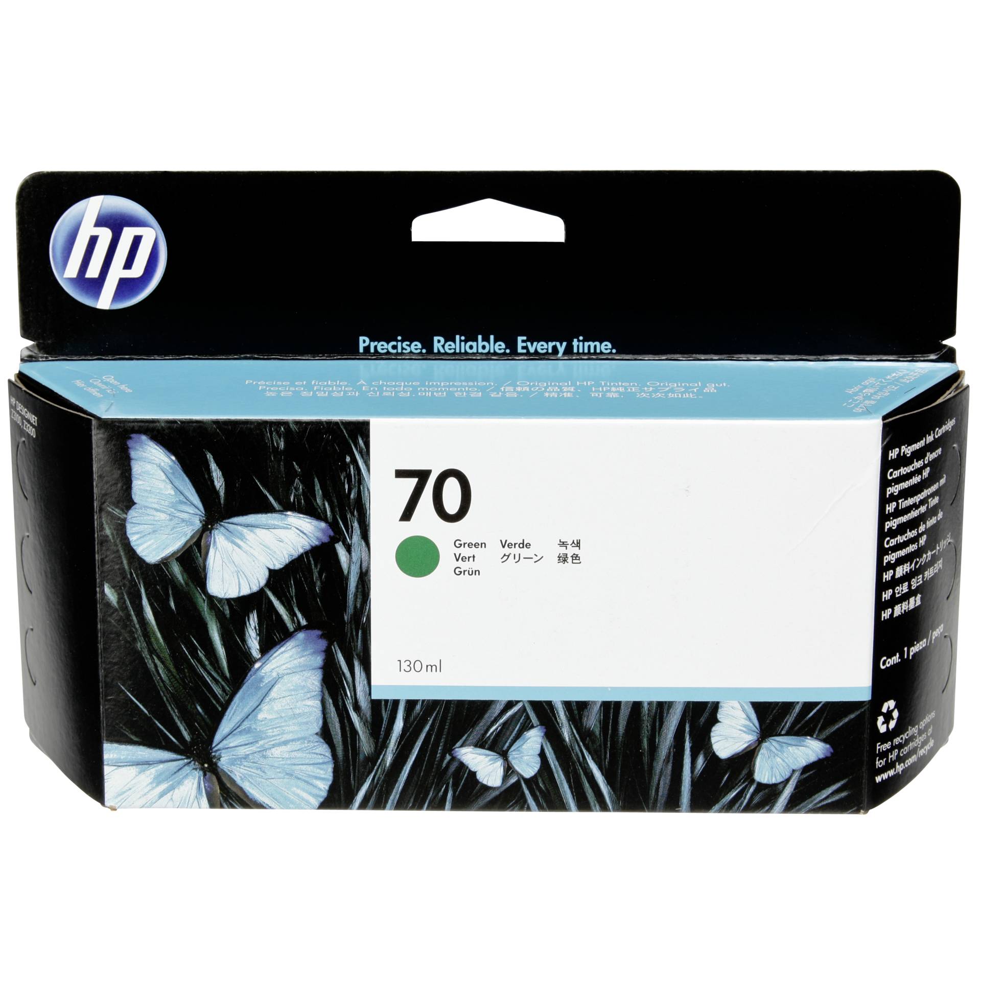 HP C 9457 A ink cartridge green Vivera No. 70