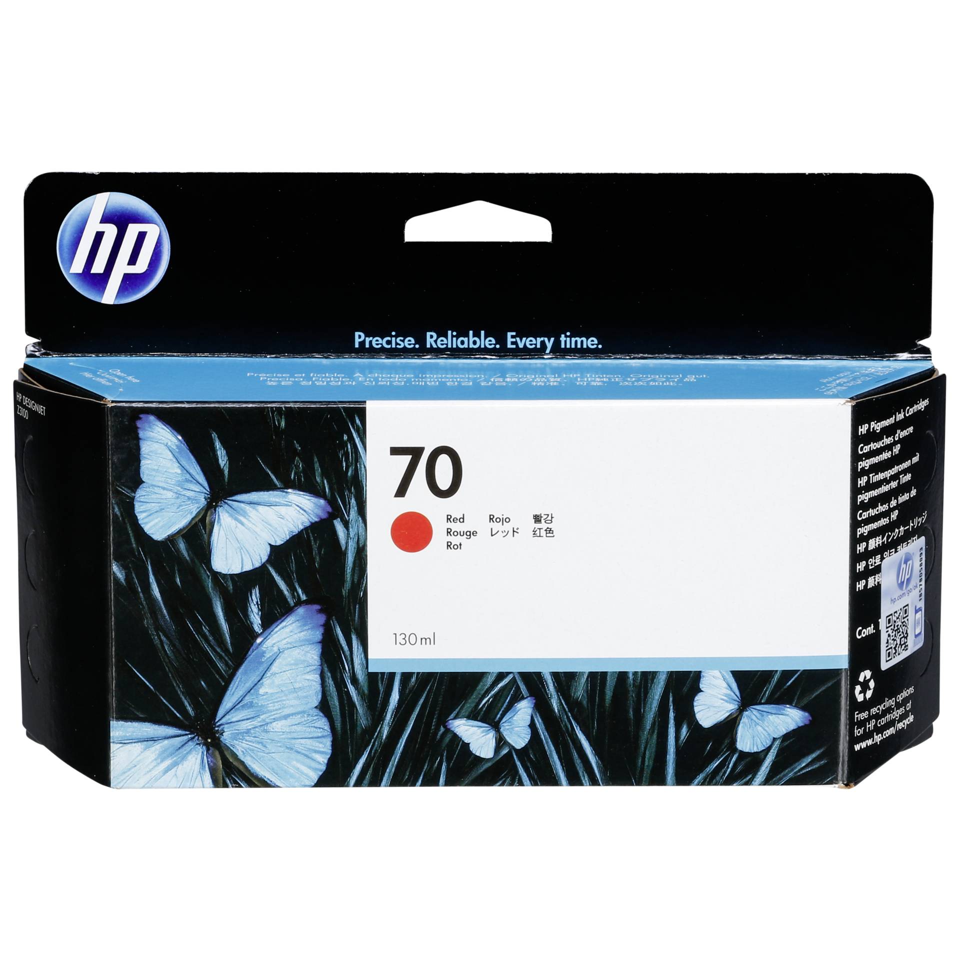 HP C 9456 A ink cartridge red Vivera No. 70