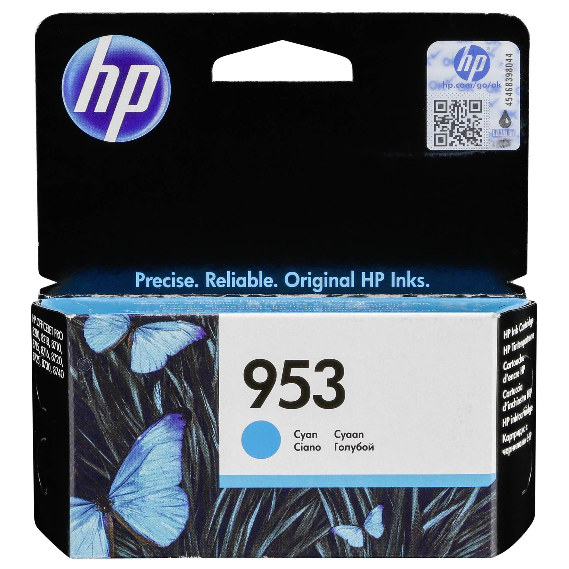 HP F6U12AE ink cartridge cyan No. 953