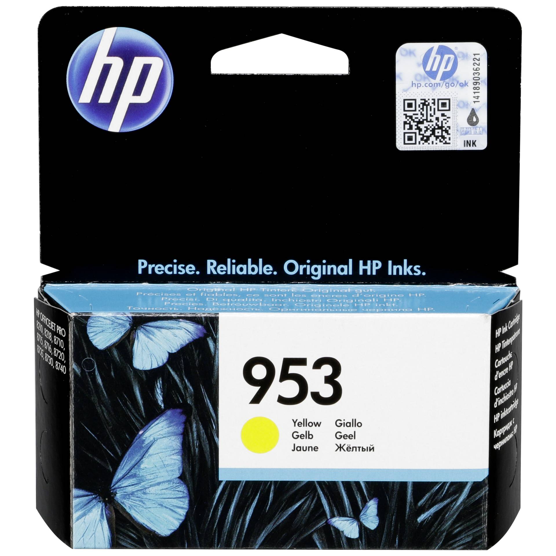 HP F6U14AE ink cartridge yellow No. 953