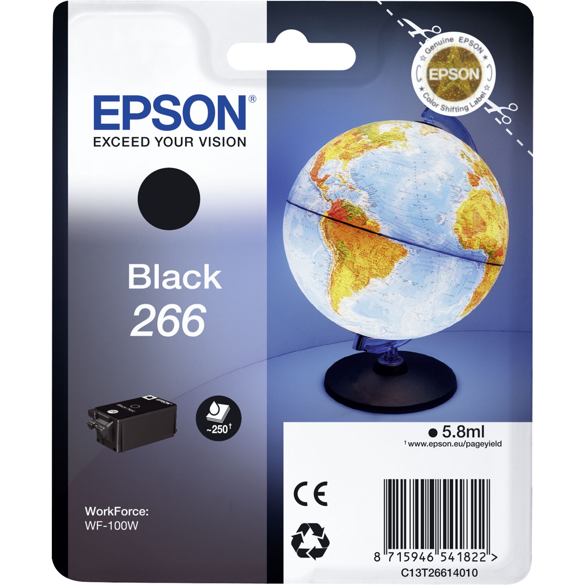 Epson ink cartridge black T 266