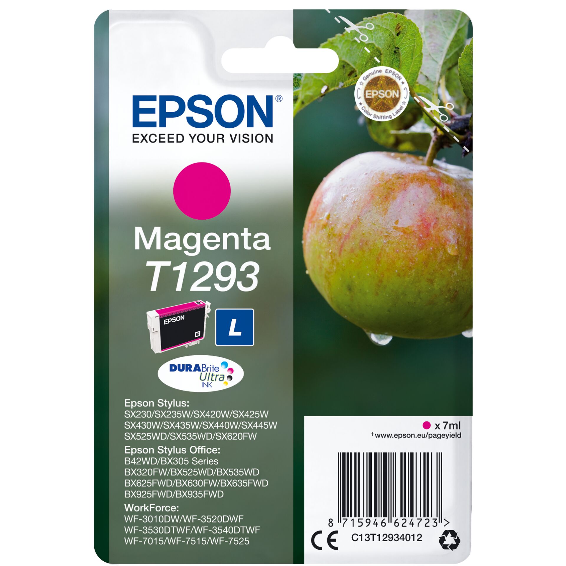 Epson ink cartridge magenta DURABrite T 129 T 1293