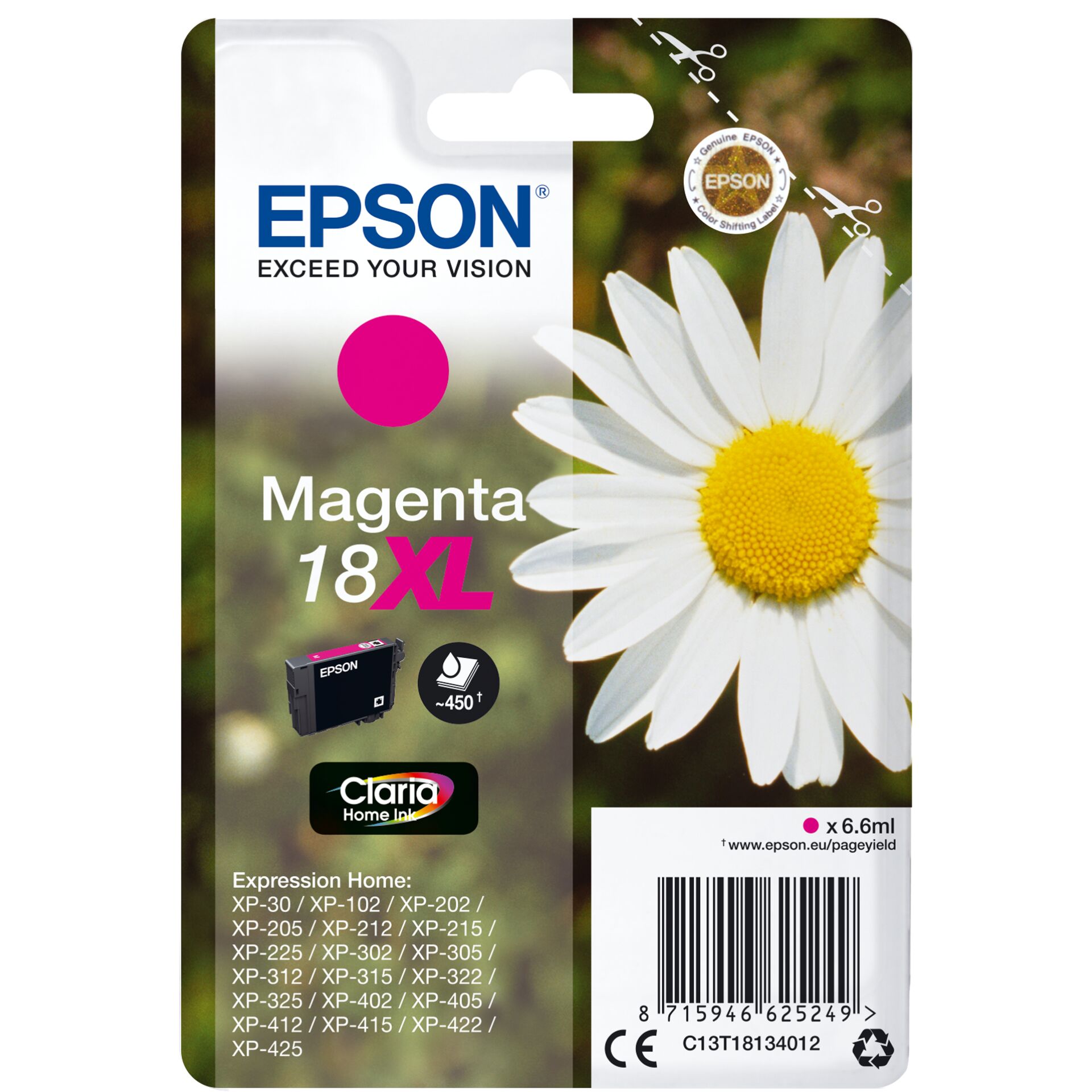 Epson ink cartridge XL magenta Claria Home T 181 T 1813
