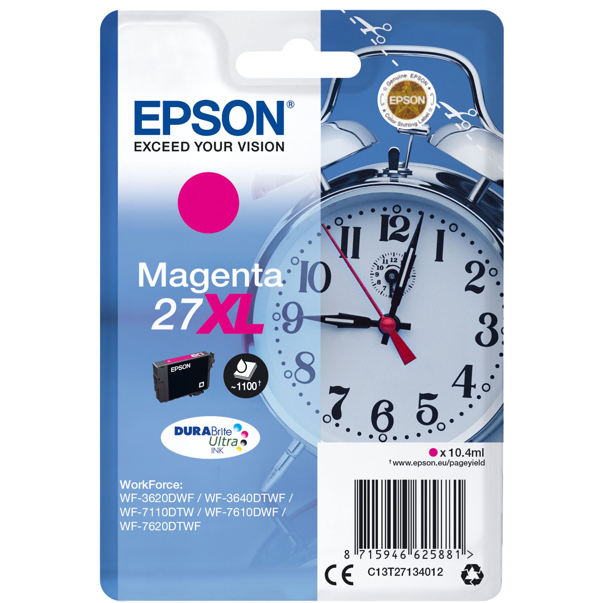 Epson DURABrite Ultra Ink 27 XL ink cartridge magenta T 2713