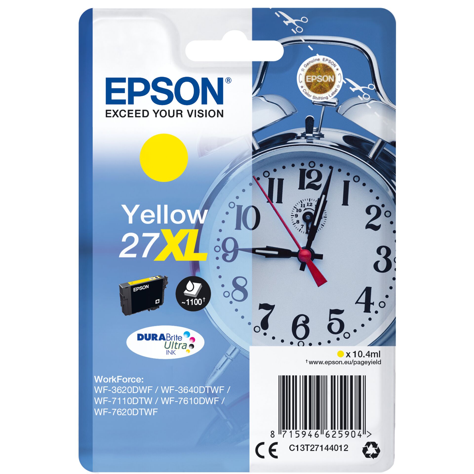 Epson DURABrite Ultra Ink 27 XL ink cartridge yellow T 2714