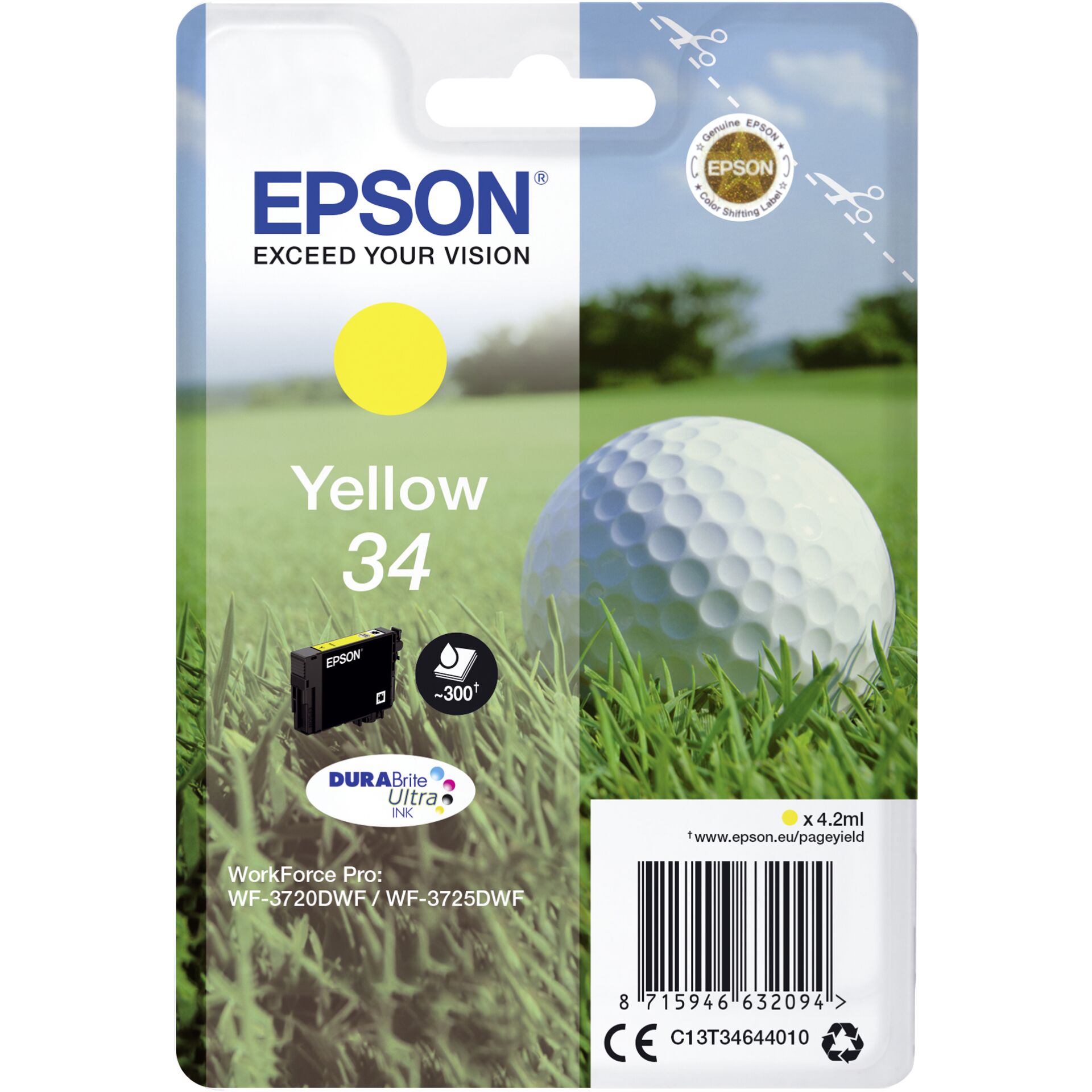 Epson ink cartridge yellow DURABrite Ultra Ink 34 T 3464
