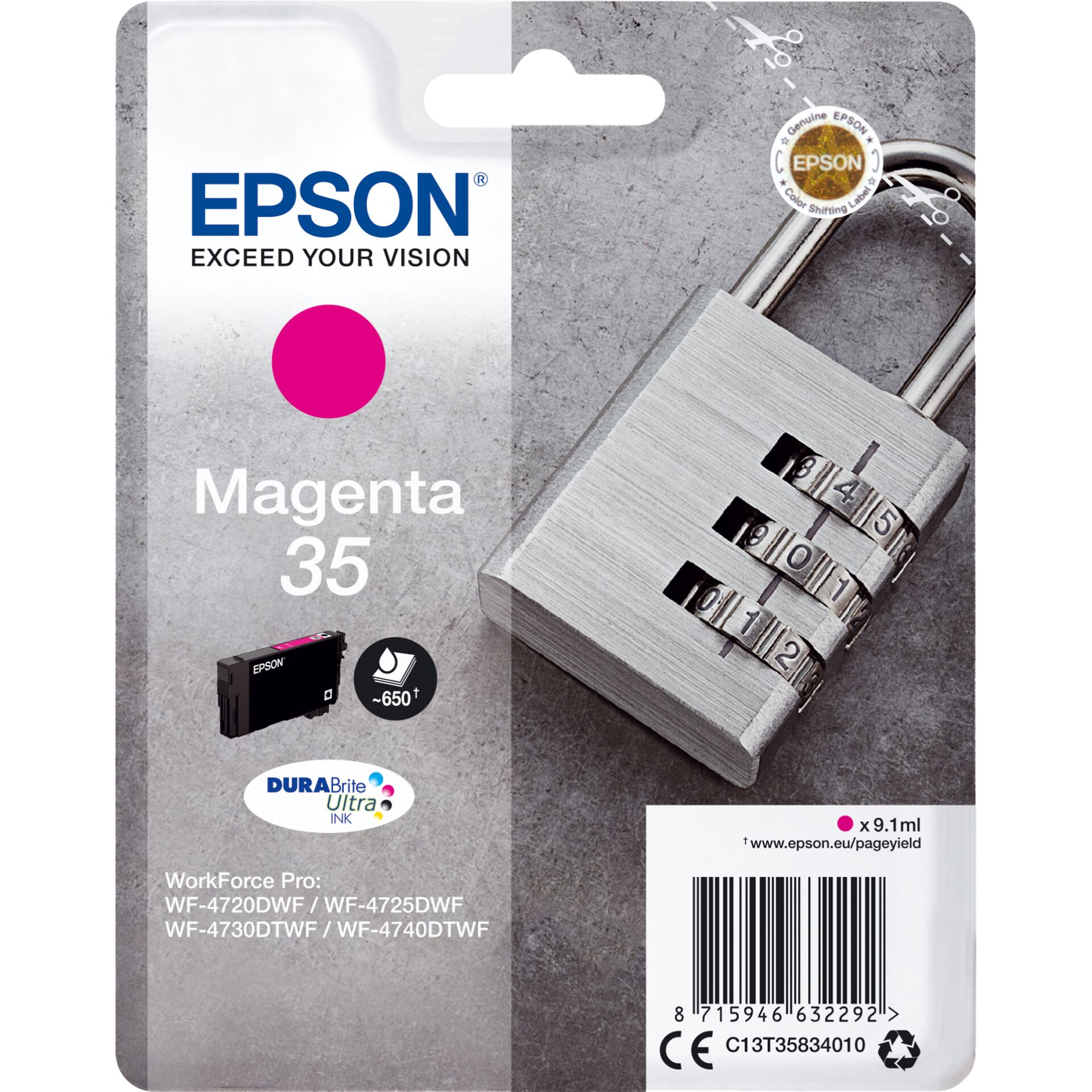 Epson ink cartridge magenta DURABrite Ultra Ink 35 T 3583