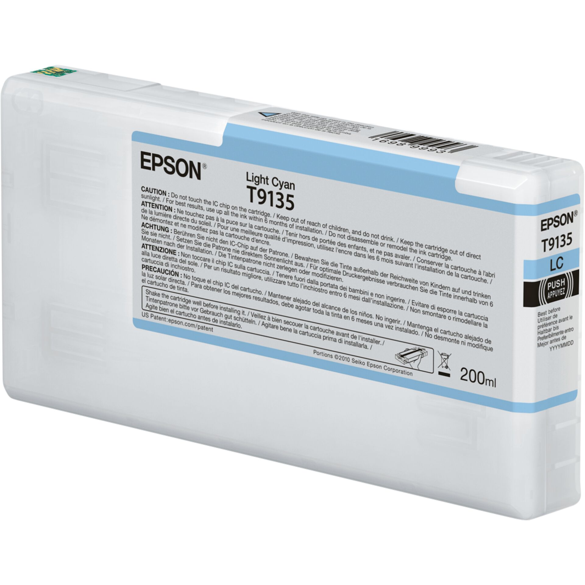 Epson ink cartridge light cyan T 913 200 ml T 9135