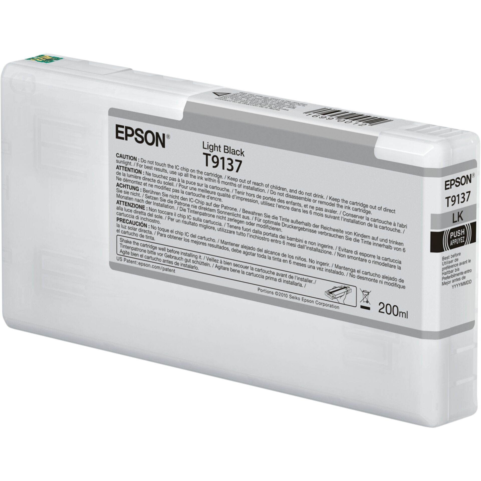 Epson ink cartridge light black T 913 200 ml T 9137