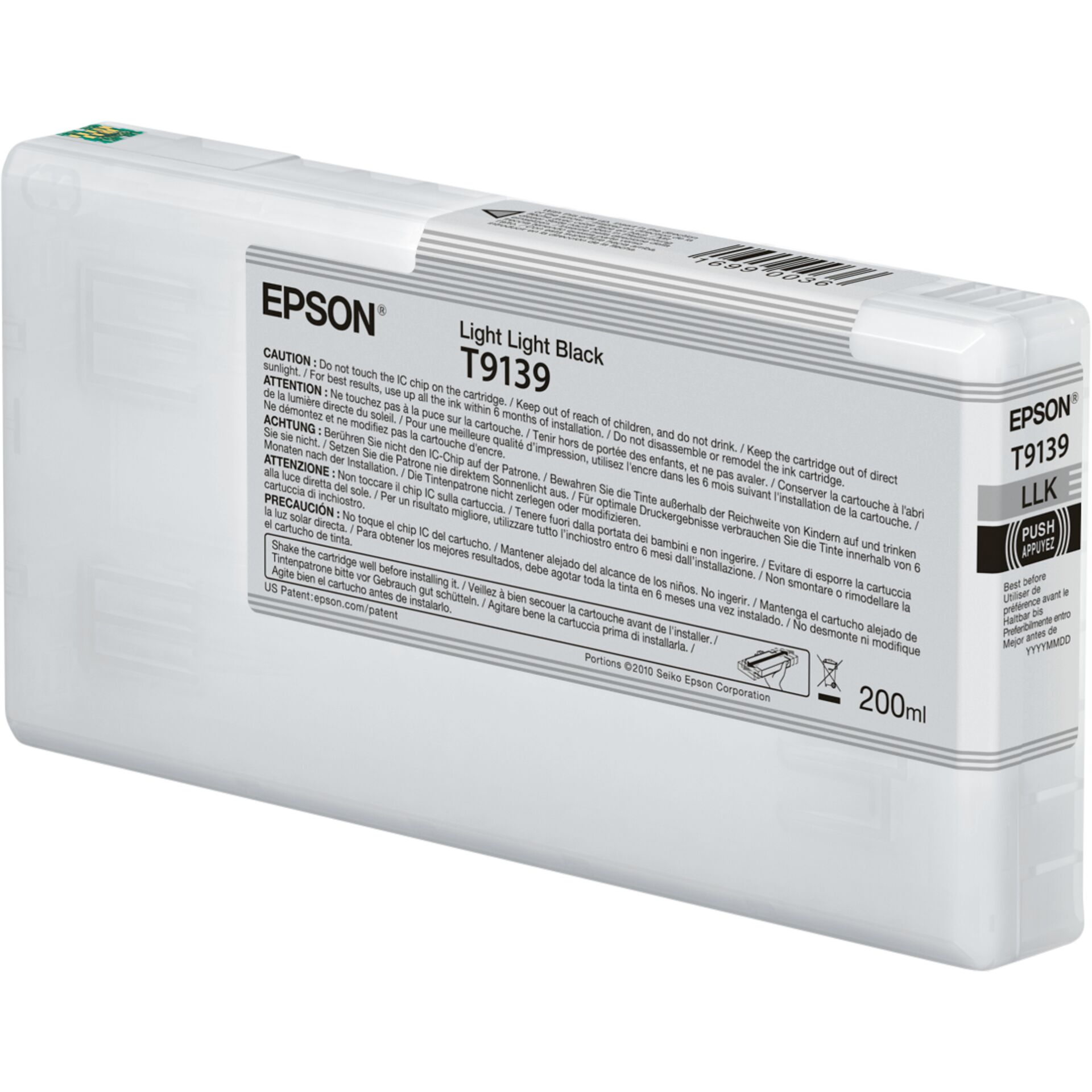 Epson ink cartridge light light black T 913 200 ml T 9139