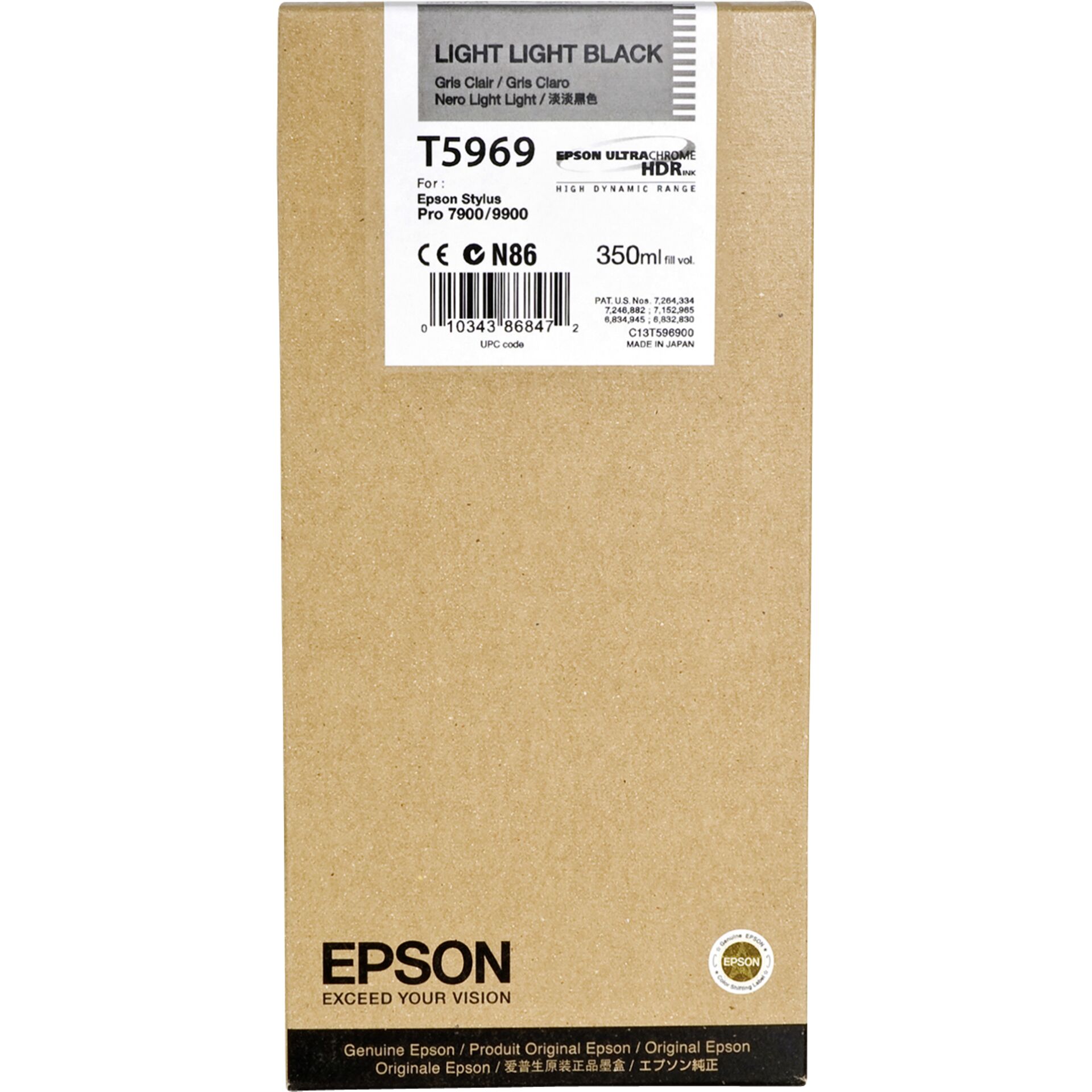 Epson ink cartridge light light black T 596 350 ml T 5969