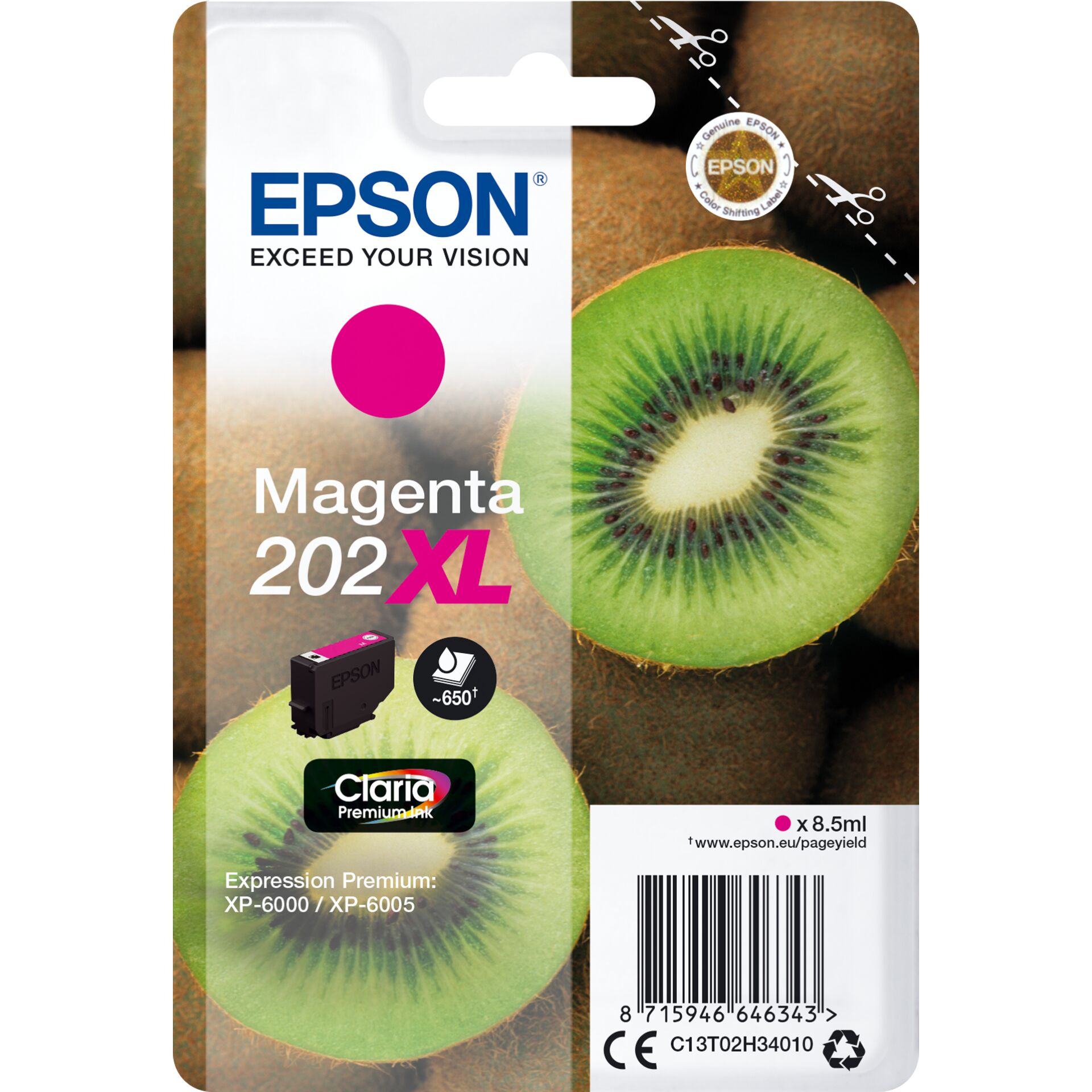 Epson ink cartridge magenta Claria Premium 202 XL T 02H3