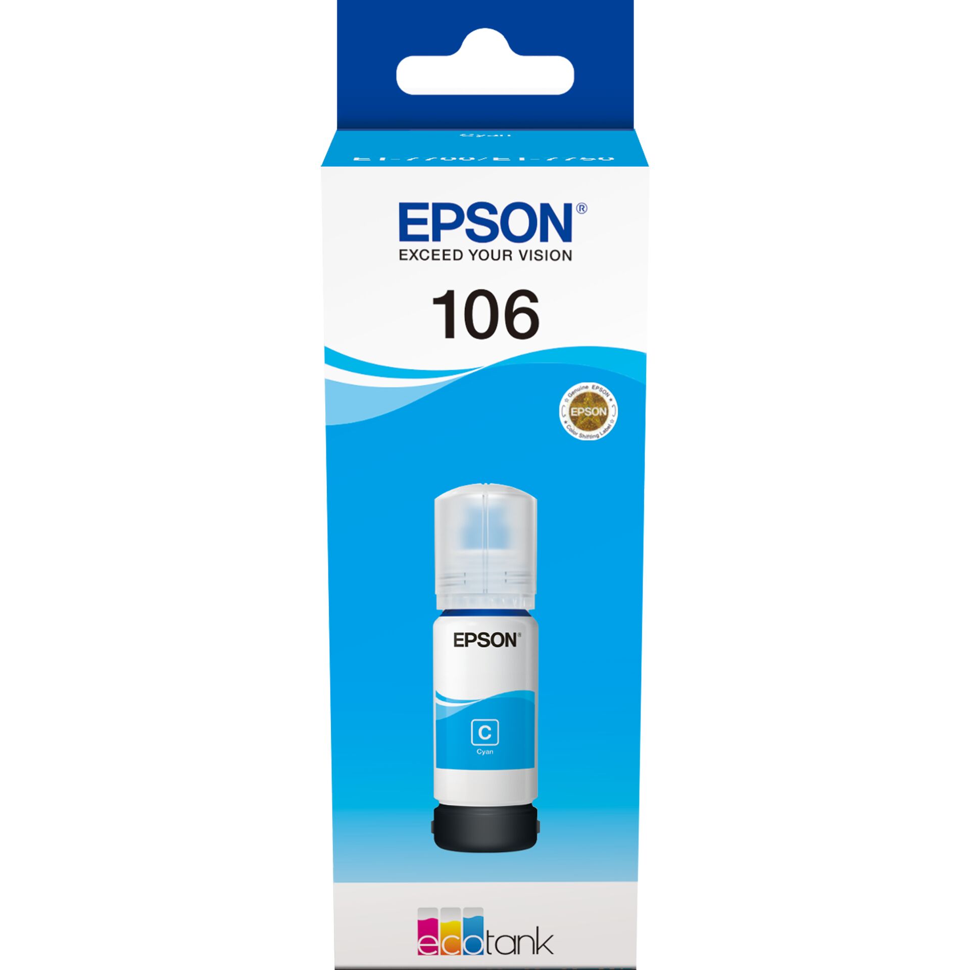 Epson EcoTank cyan T 106 70 ml T 00R2