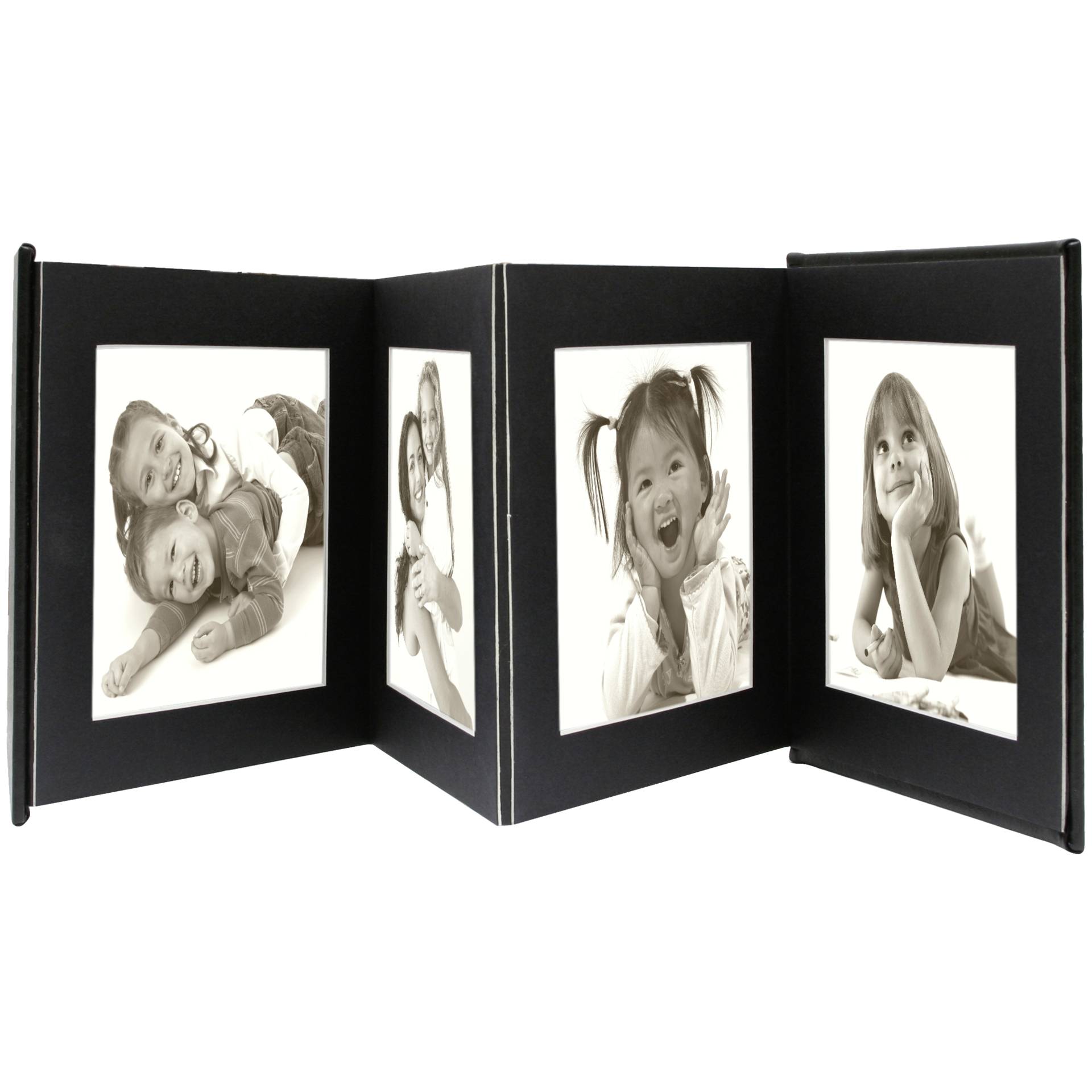 Deknudt Leporello black 8x13x18 8 photos A66DC2 8PH