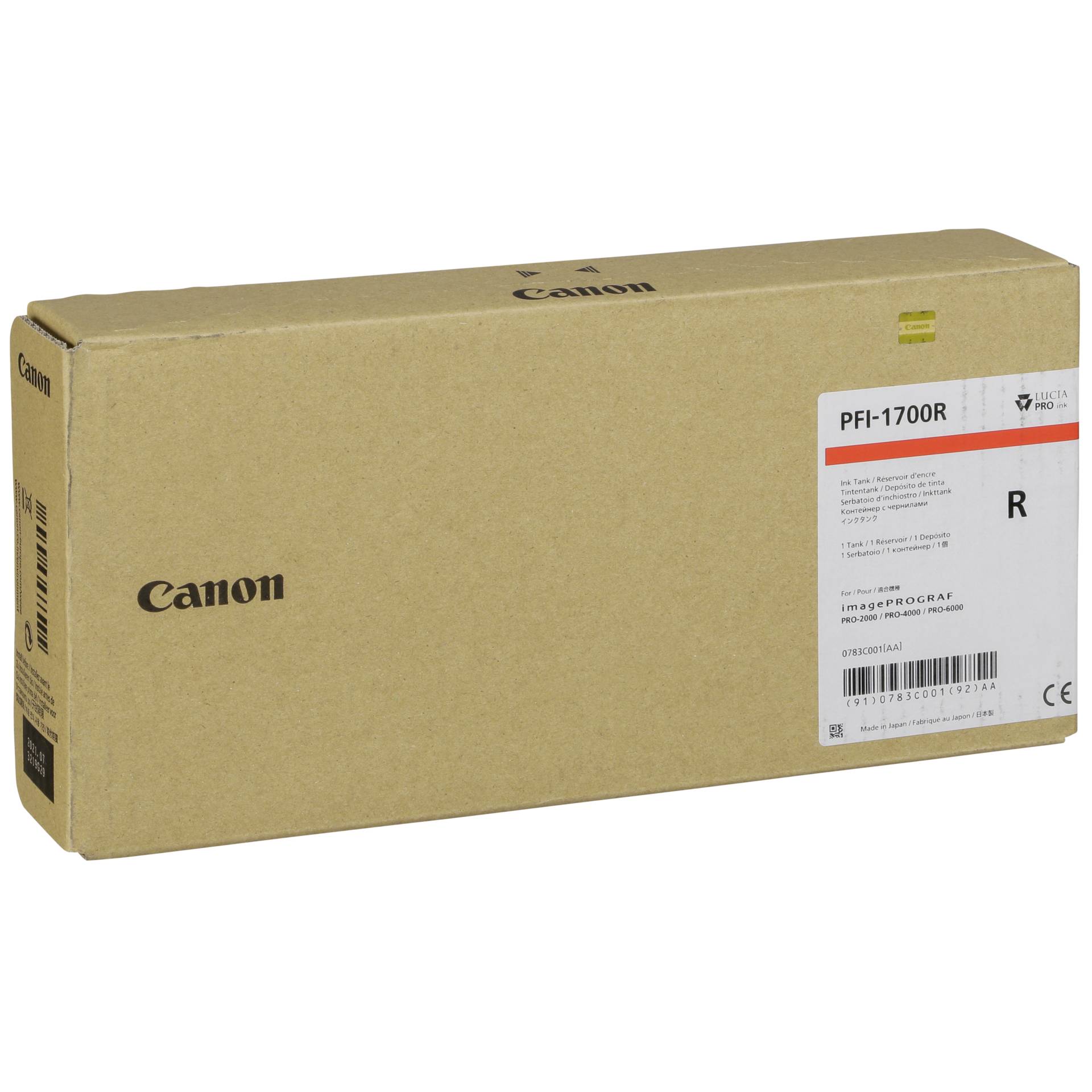 Canon PFI-1700 ink red 700 ml