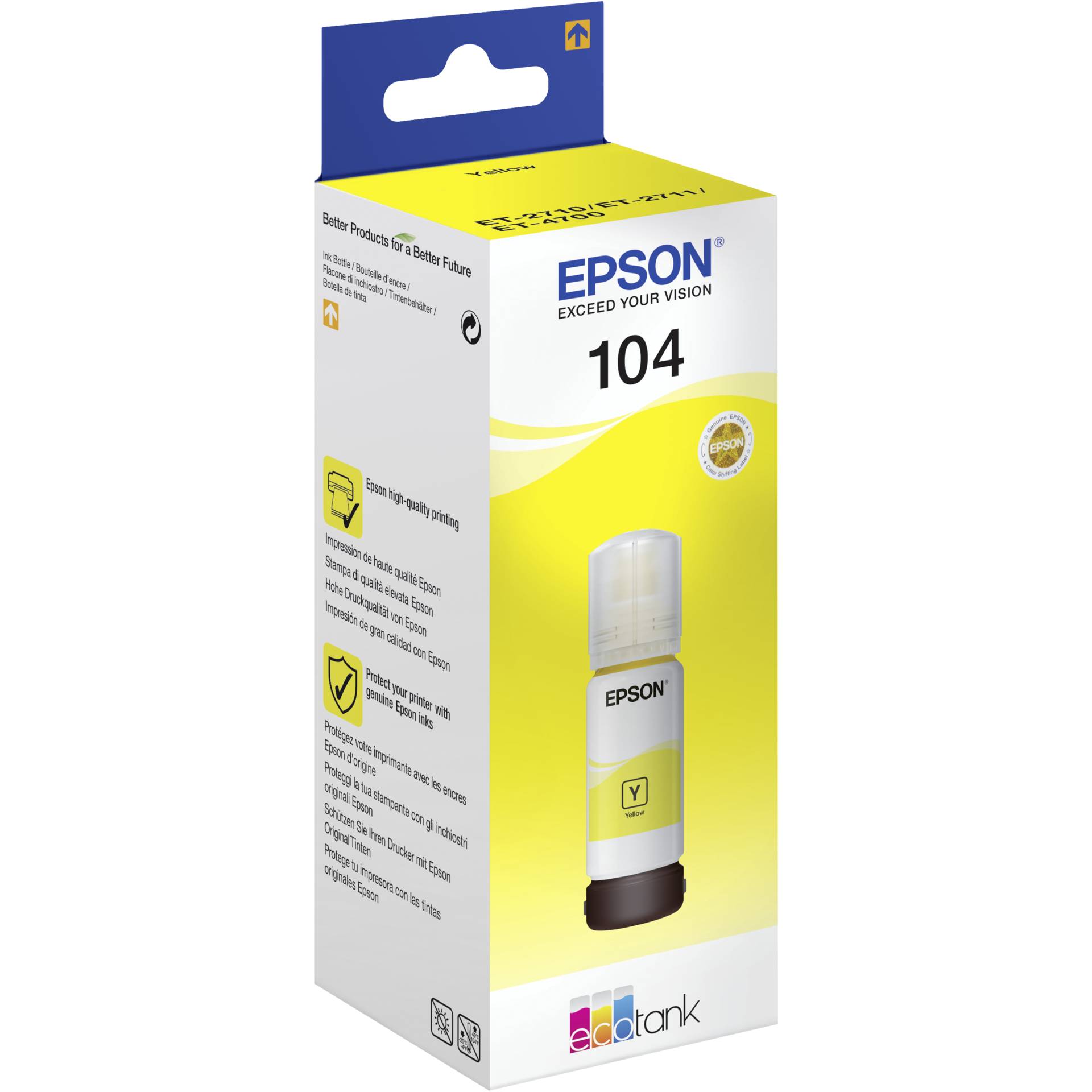 Epson EcoTank yellow T 104 65 ml T 00P4