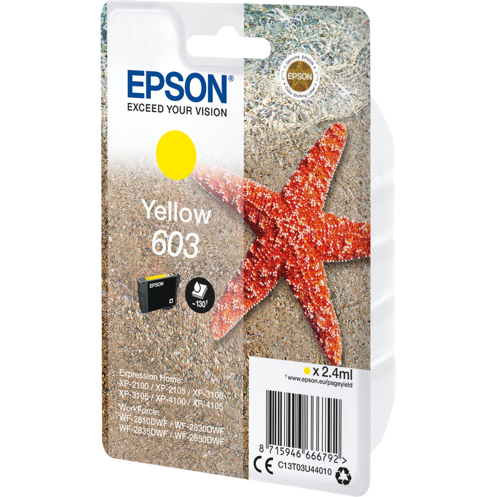 Epson ink cartridge yellow 603 T 03U4