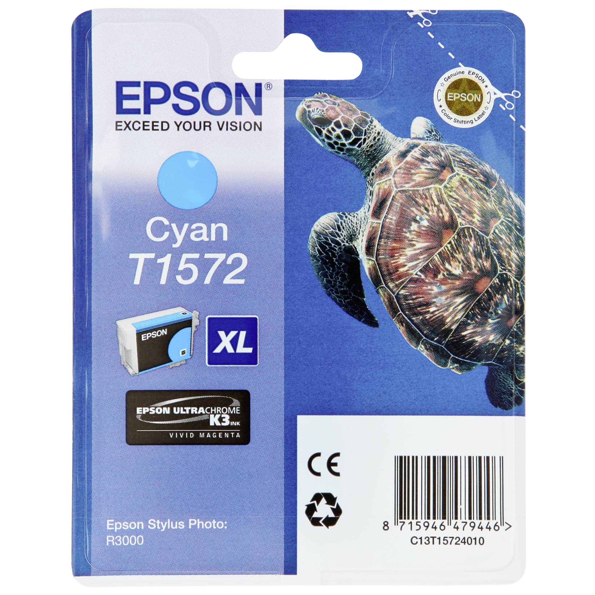 Epson ink cartridge cyan T 157 T 1572