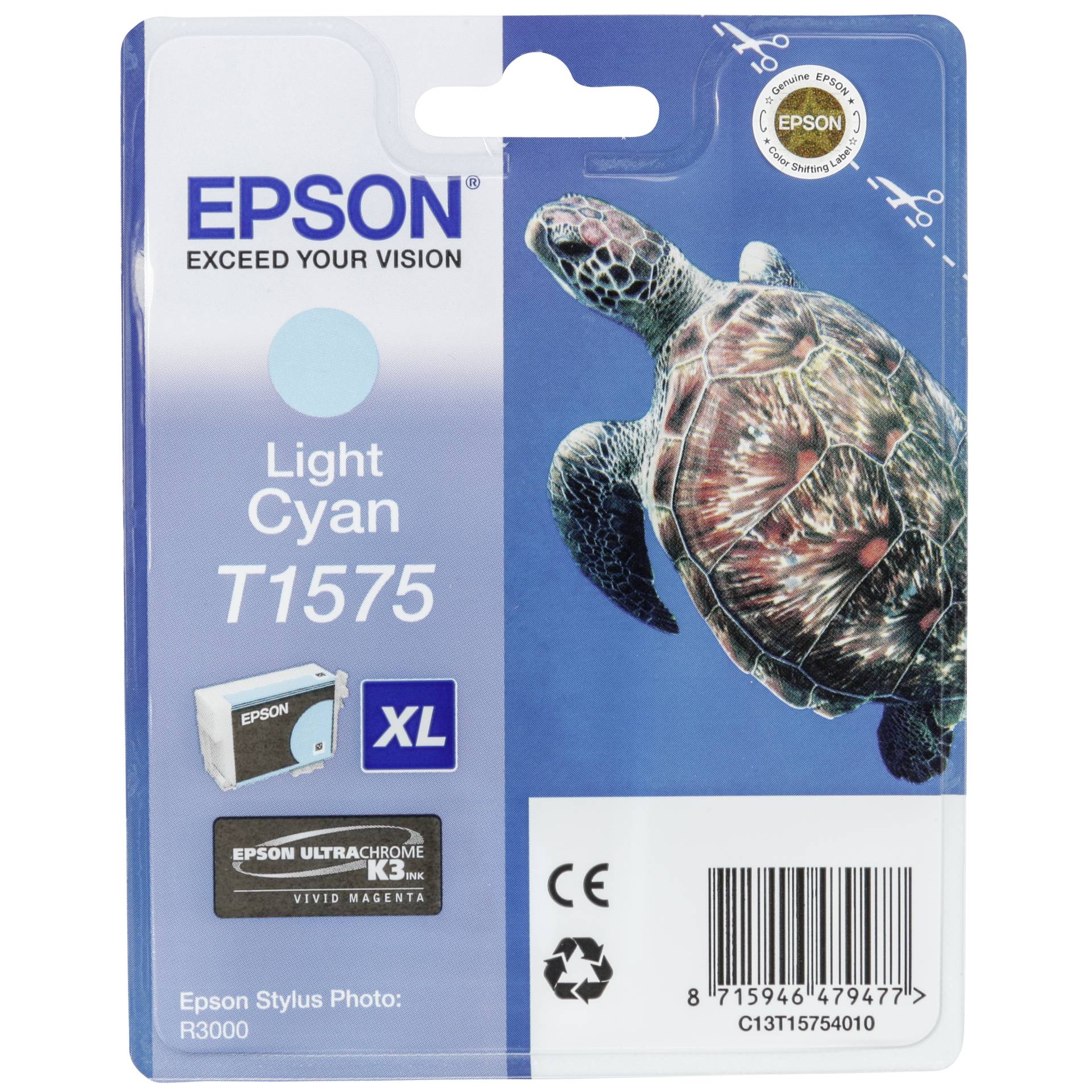Epson ink cartridge light cyan T 157 T 1575