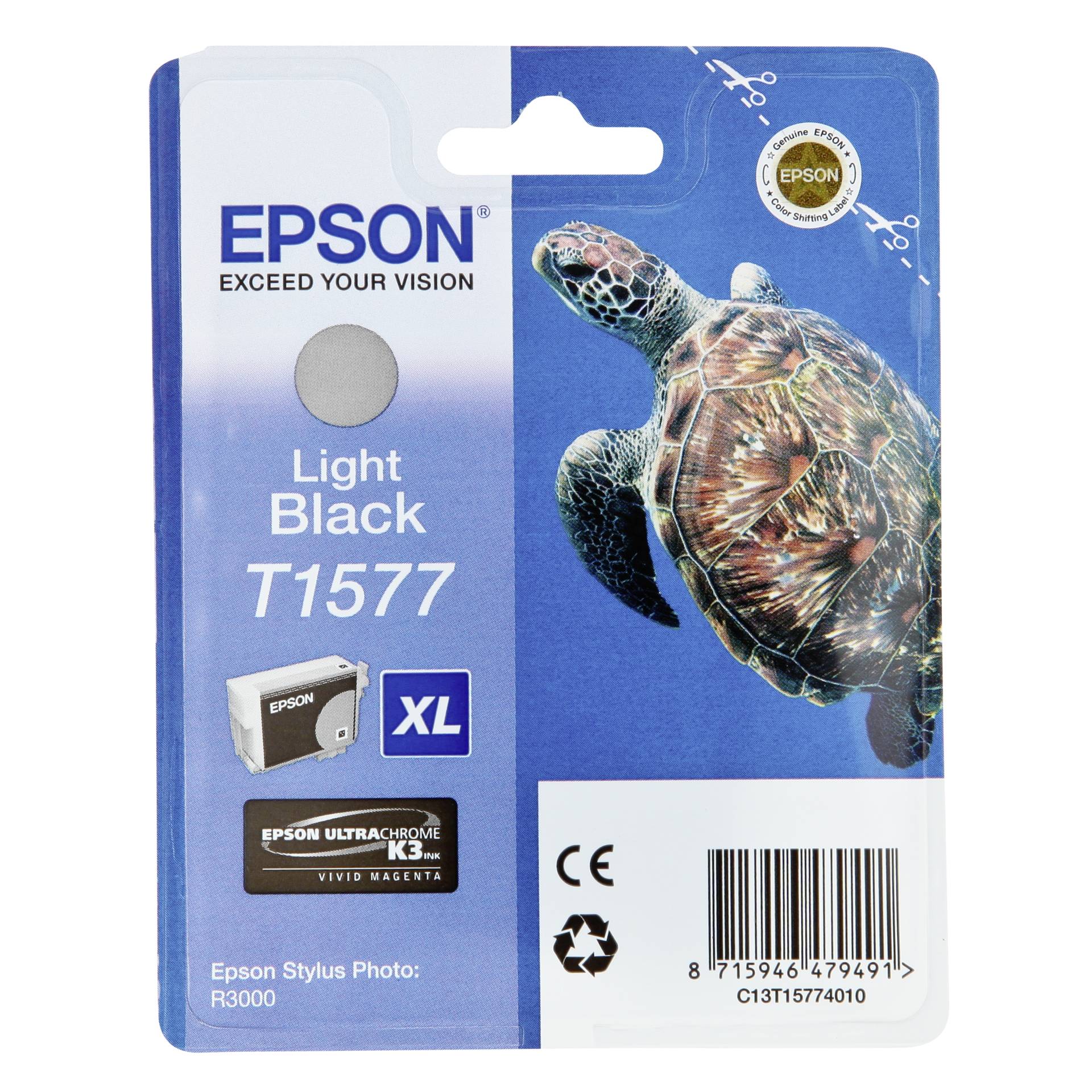 Epson ink cartridge light black T 157 T 1577