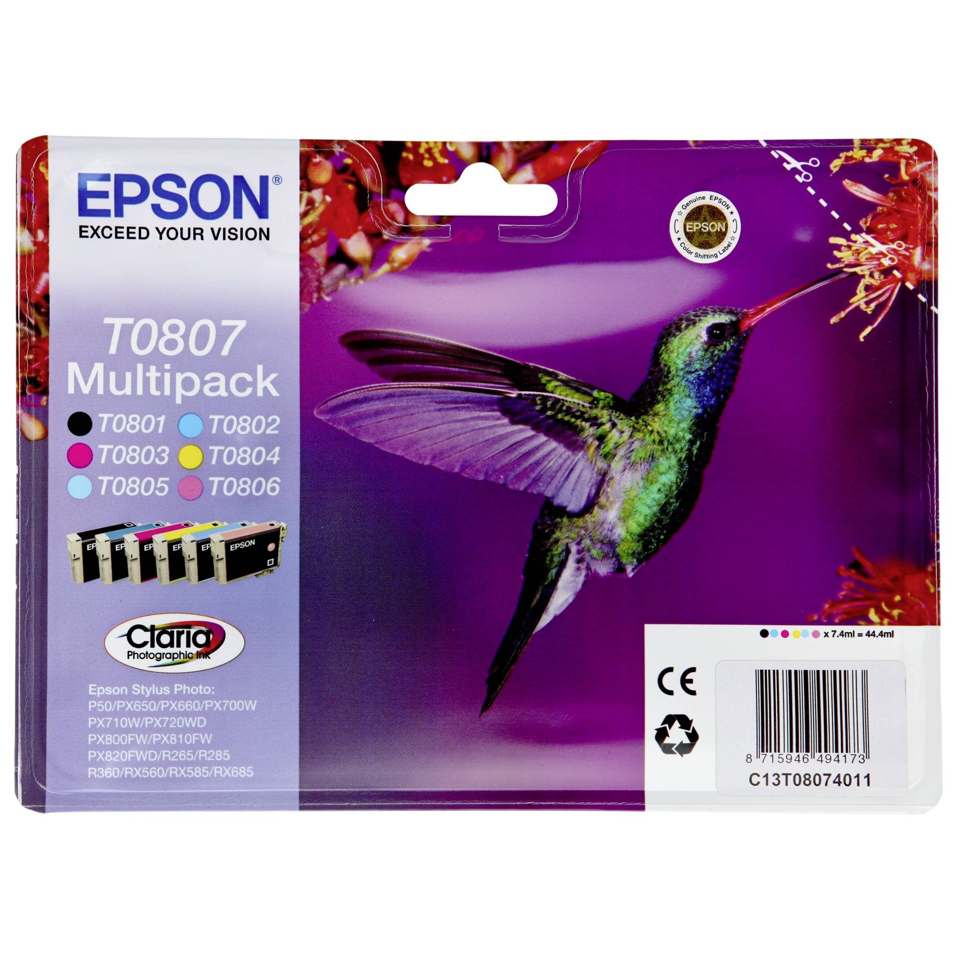 Epson CLARIA Multipack T 080 T 0807