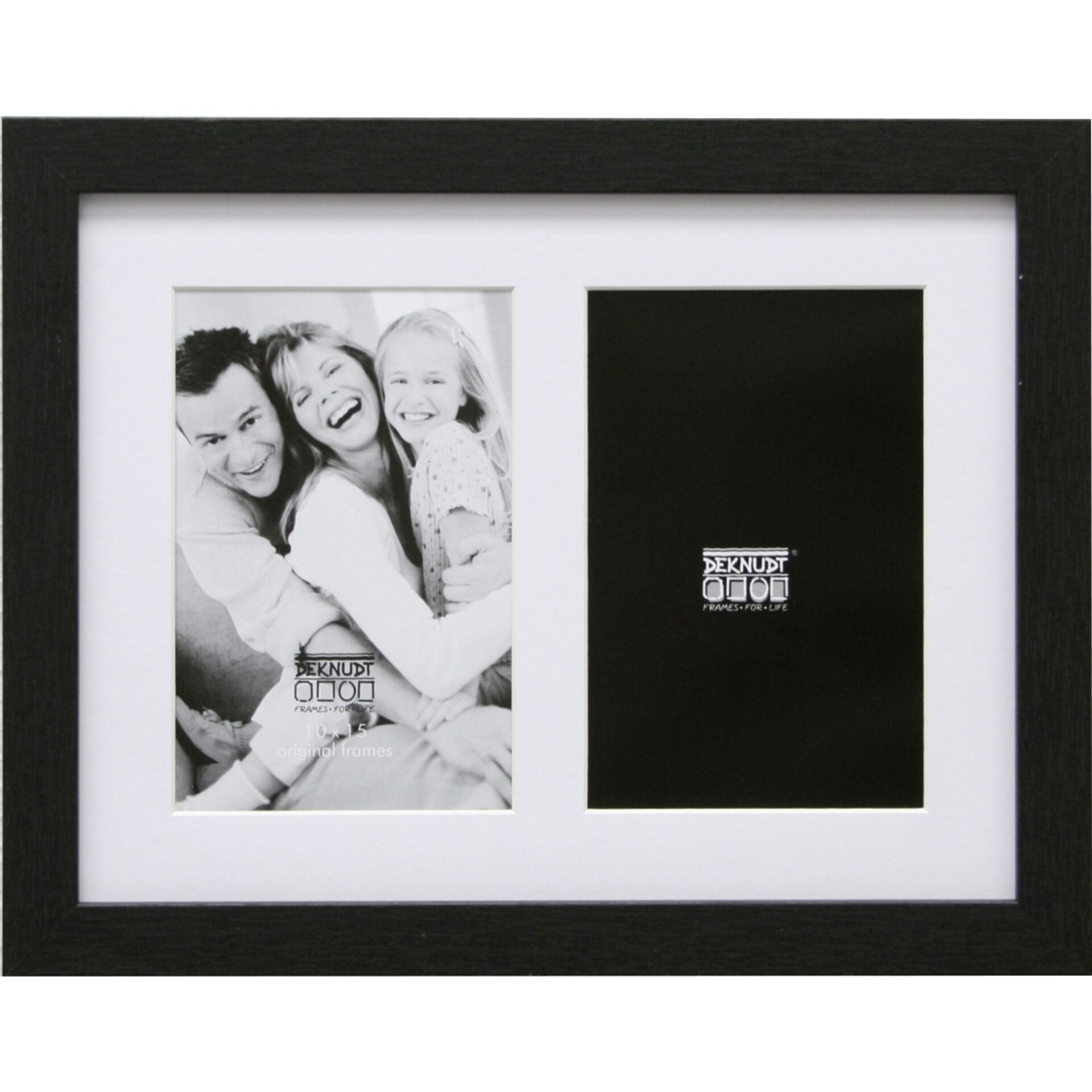 Deknudt S66KA2 Gallery 2x13x18 Wood black w. Passepartout