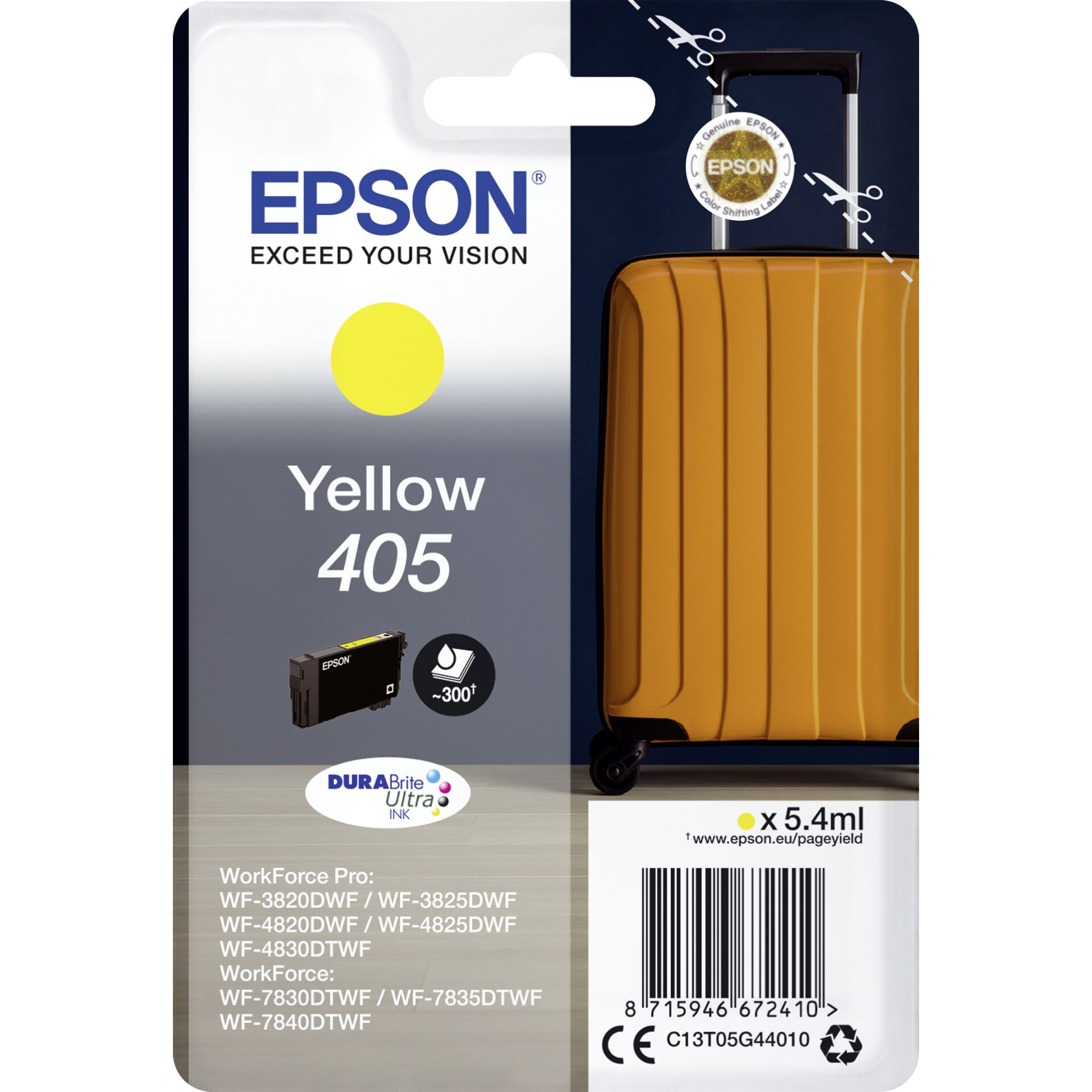 Epson ink cartridge yellow DURABrite Ultra Ink 405 T 05G4