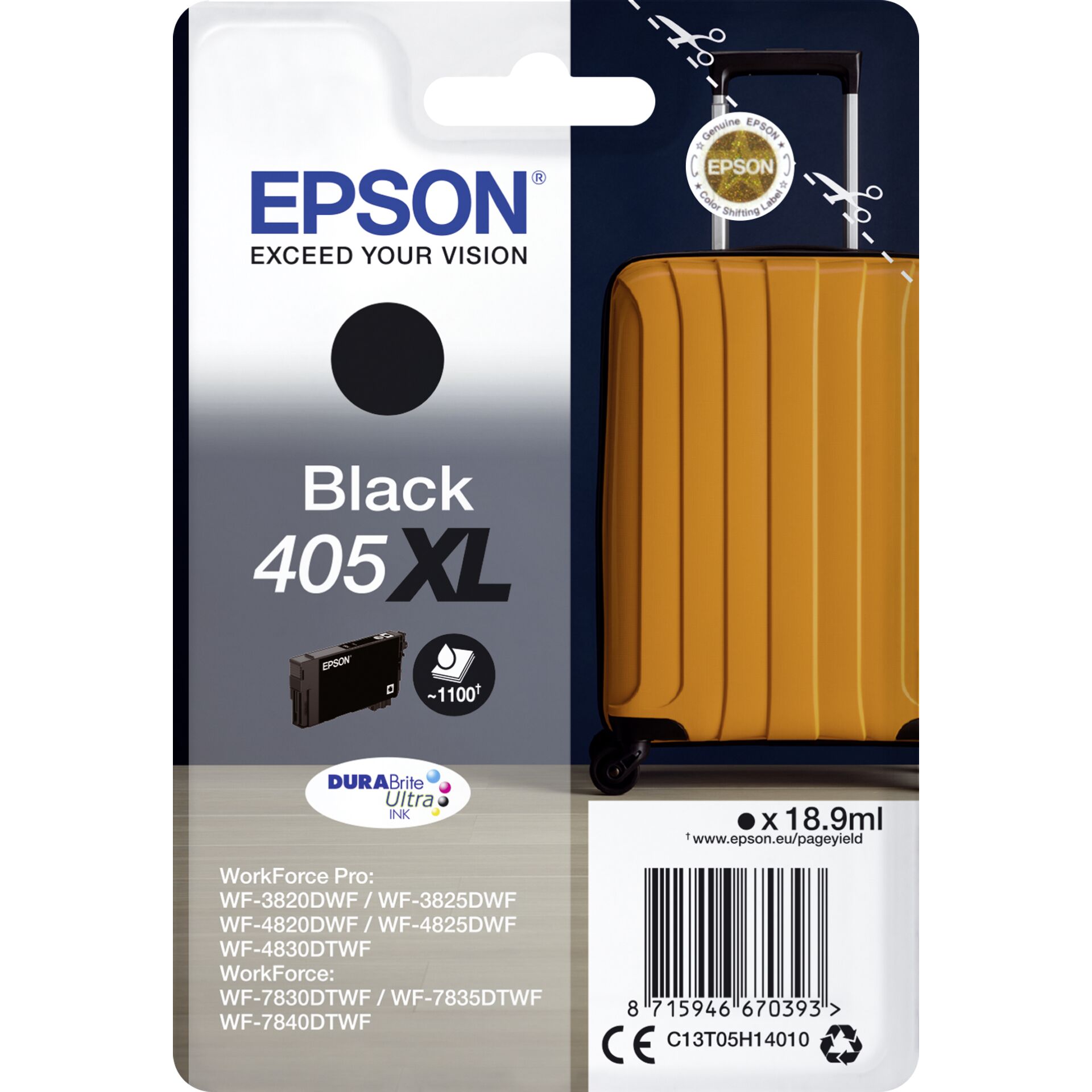 Epson ink cartridge black DURABrite Ultra Ink 405XL T 05H1