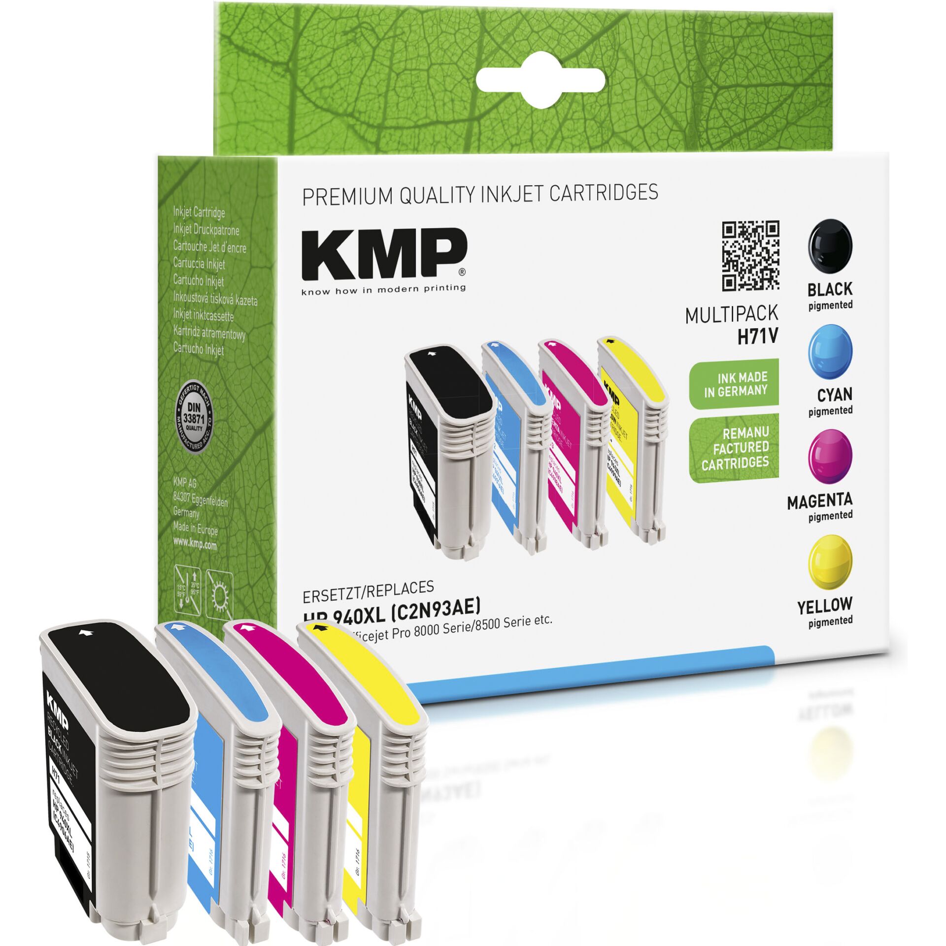 KMP H71V Promo Pack BK/C/M/Y comp. w. HP No. 940 XL