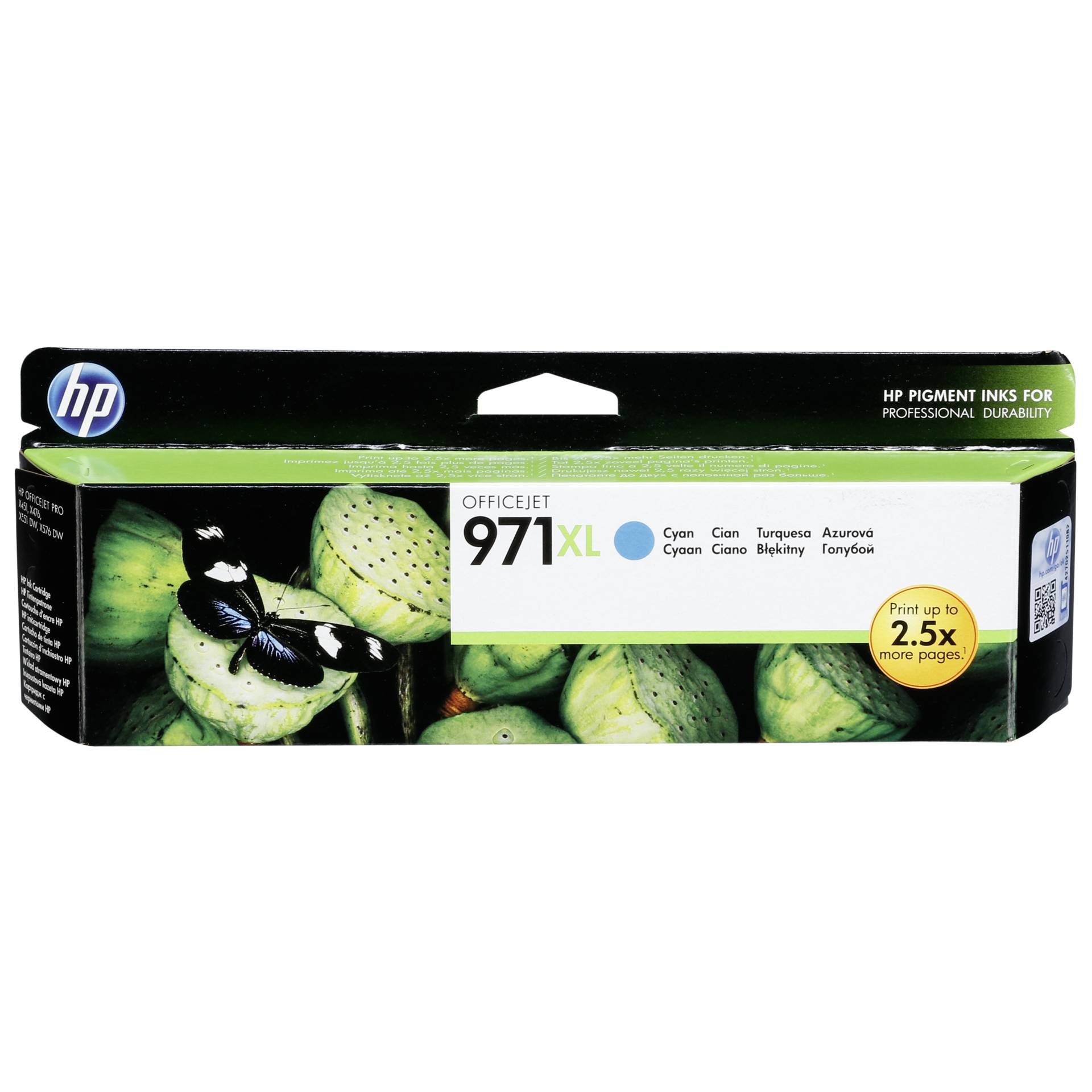 HP CN 626 AE ink cartridge cyan No. 971 XL