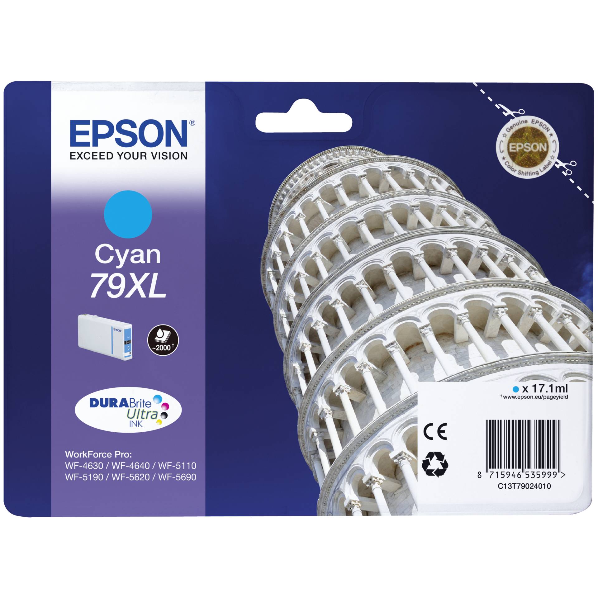 Epson DURABrite Ultra Ink 79 XL ink cartridge cyan T 7902