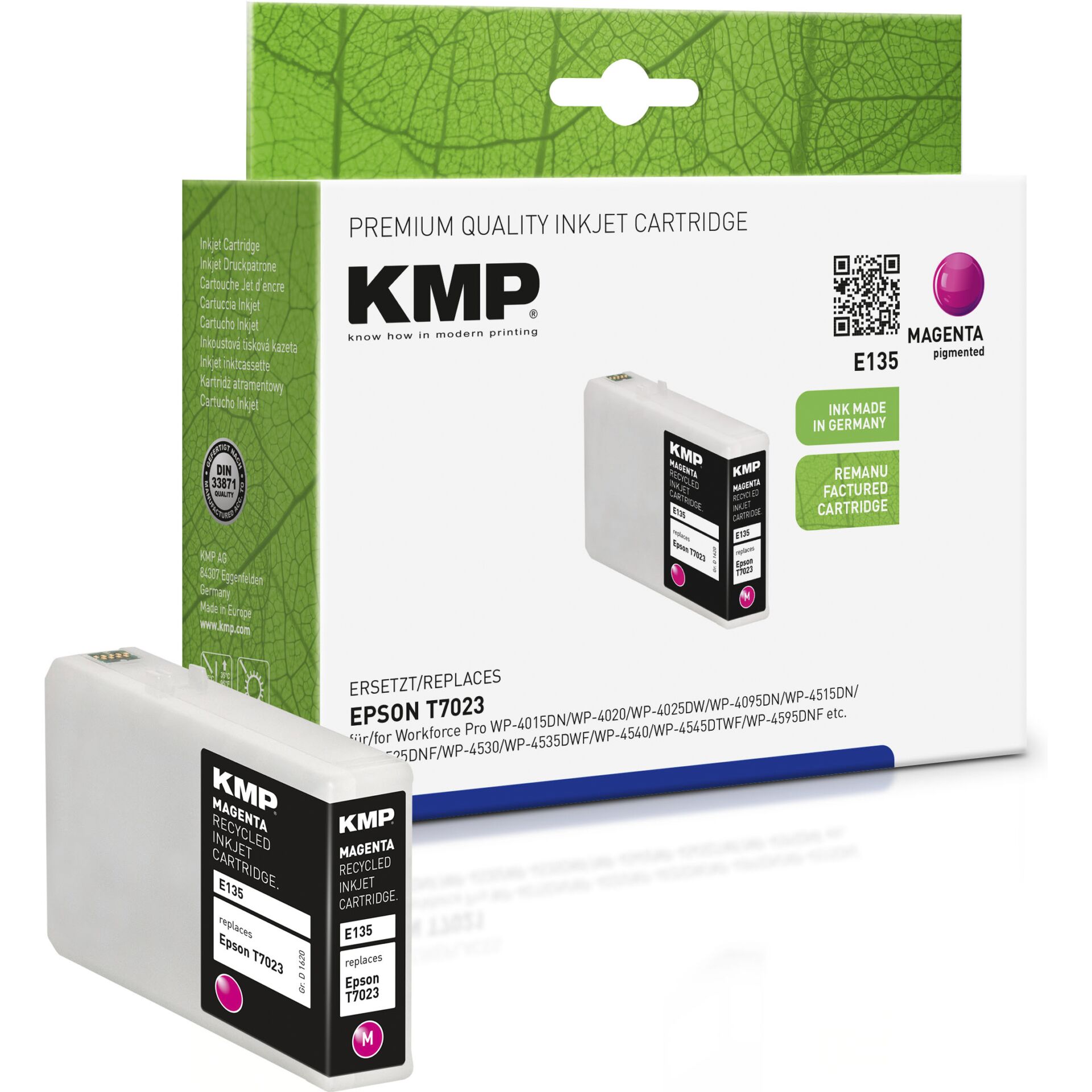 KMP E135 ink cartridge magenta compatible with Epson T7023