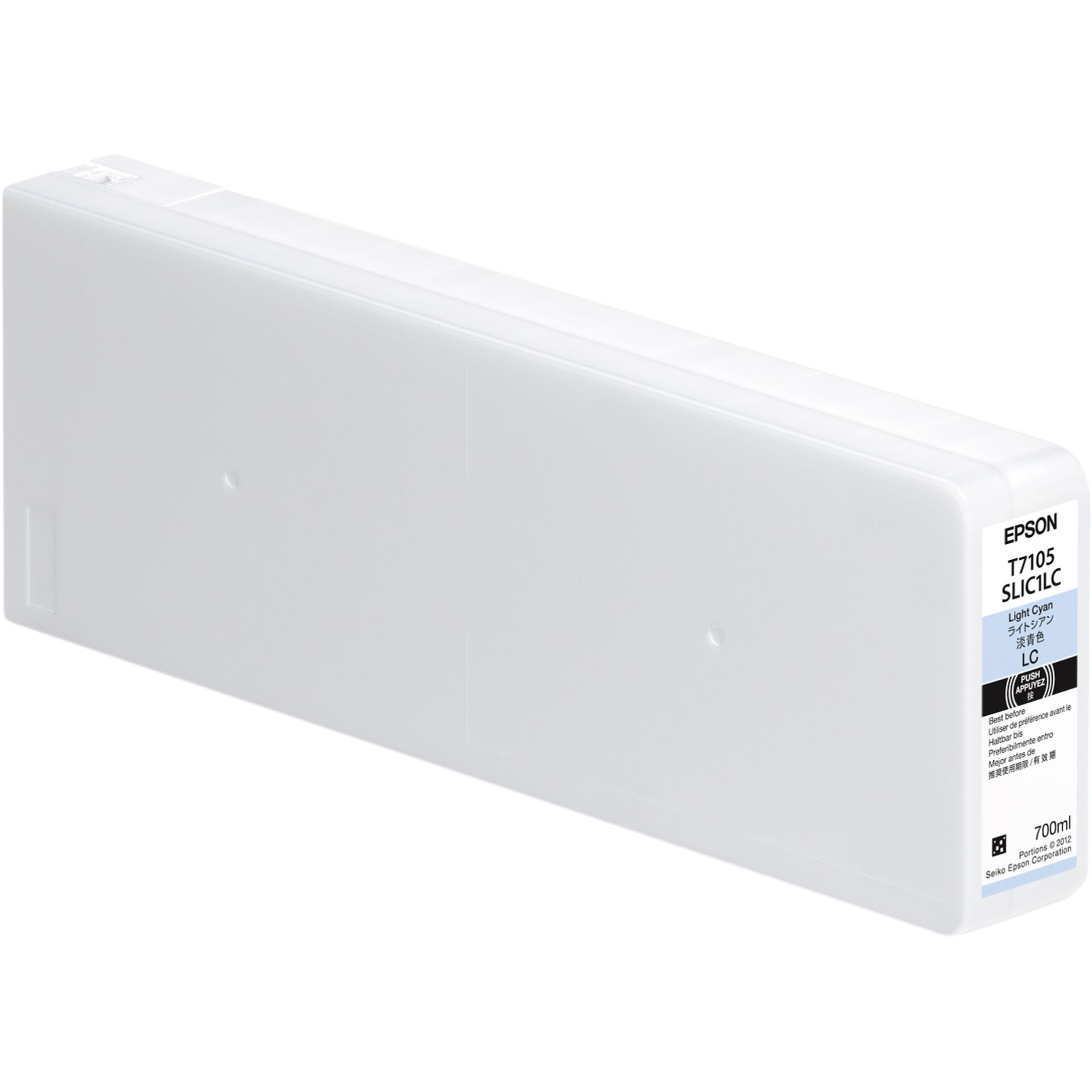 Epson ink cartridge light cyan T 710 700 ml T 7105