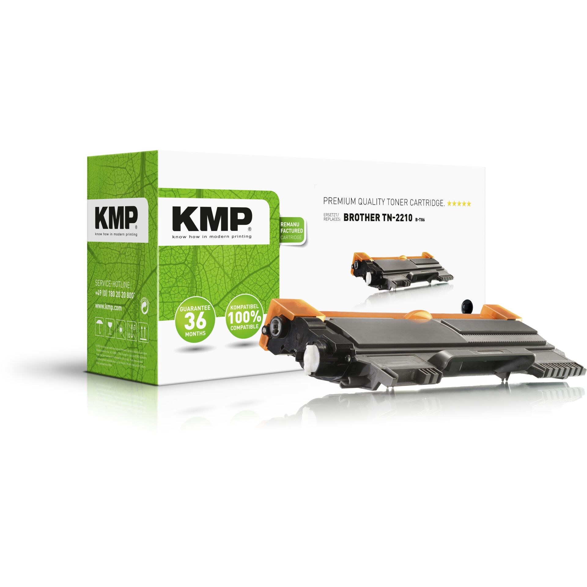 KMP B-T86 Toner black compatible with Brother TN-2210