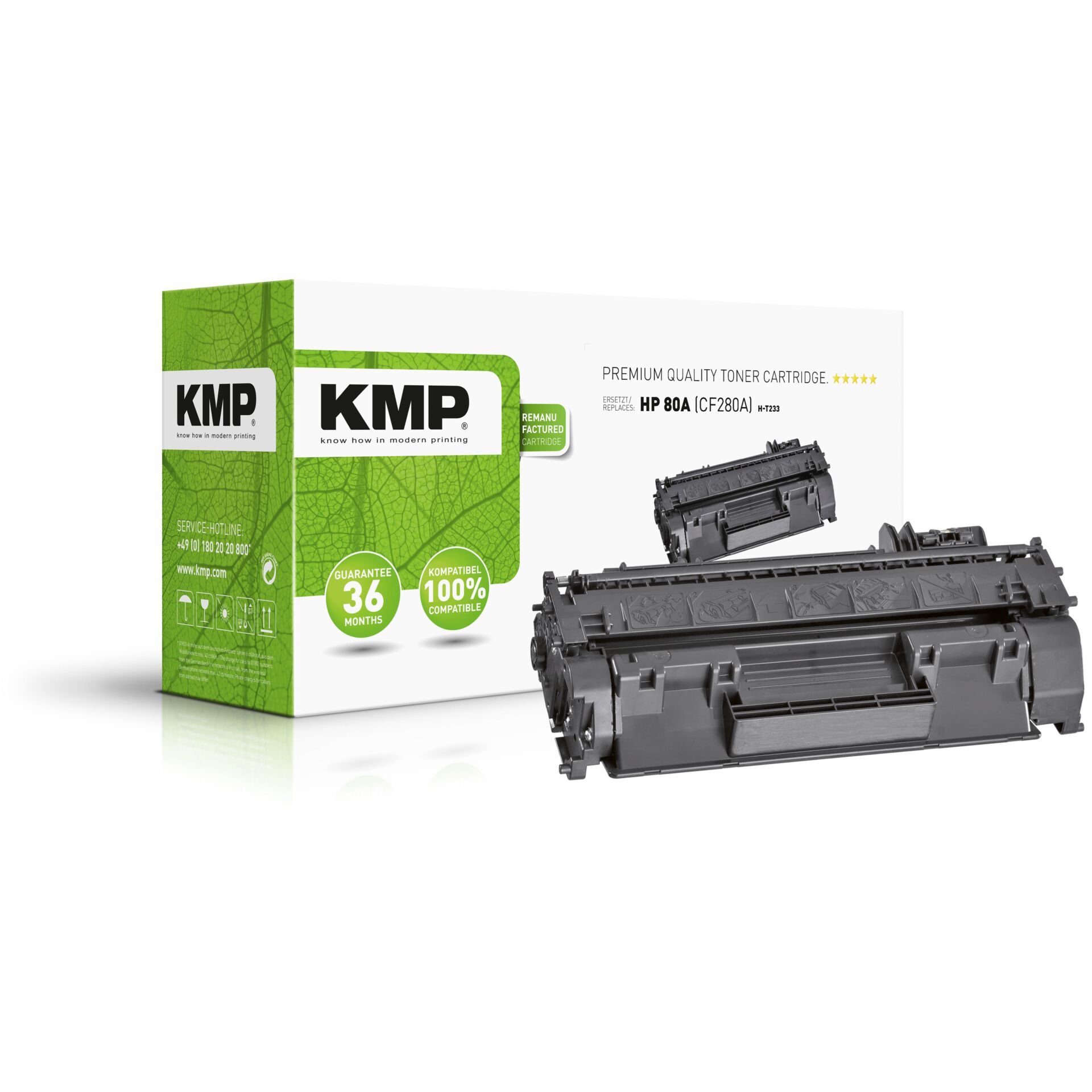 KMP H-T163 Toner black compatible with HP CF 280 A